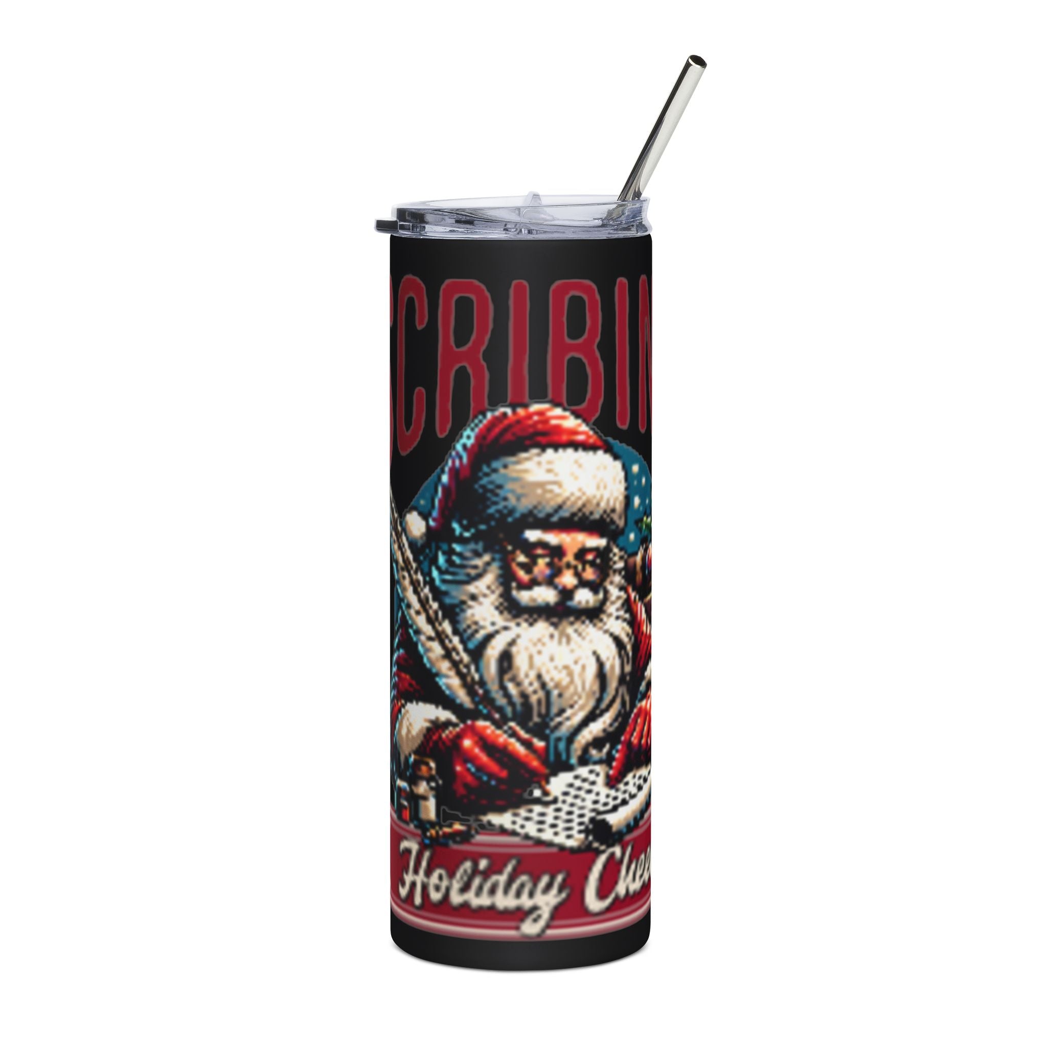 Vintage Santa 'Scribin' Tumbler