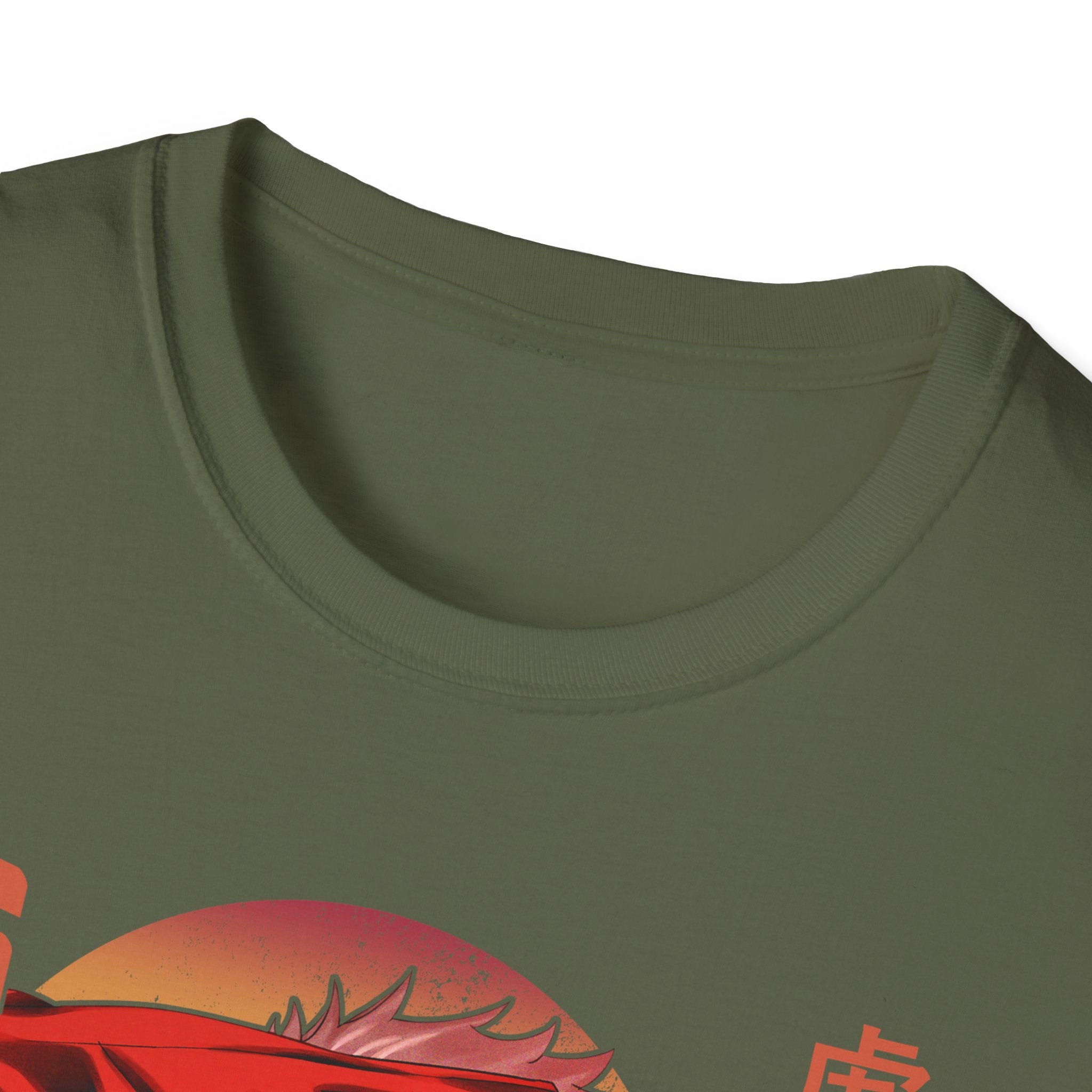 Anime Red Masked Boy T-Shirt — Japanese Text Graphic Tee