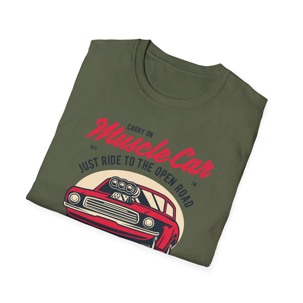 Muscle Car Vintage Tee — "Ride Like the Wind" Classic Car T-Shirt