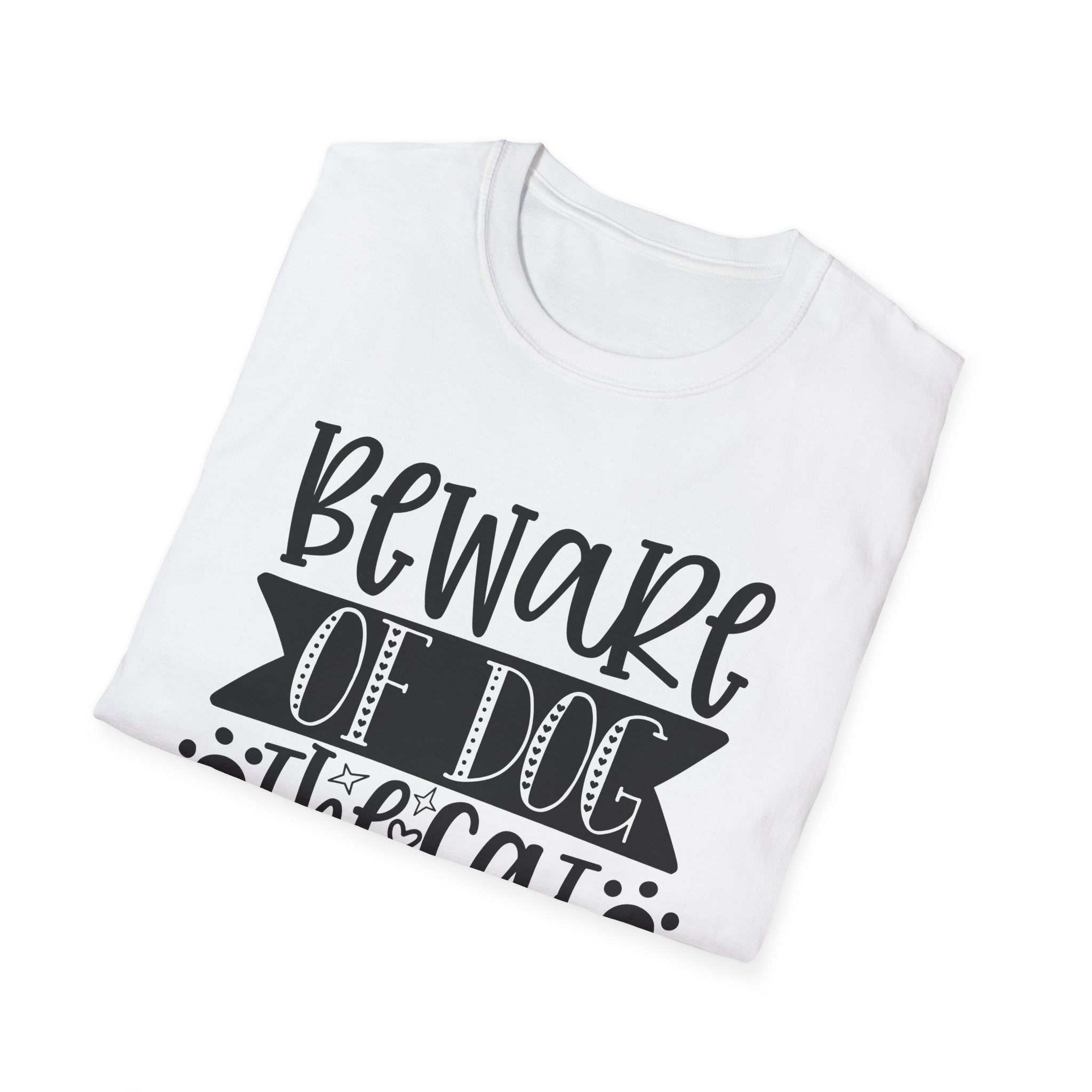 Beware of Dog, The Cat Is Shady Too T-Shirt