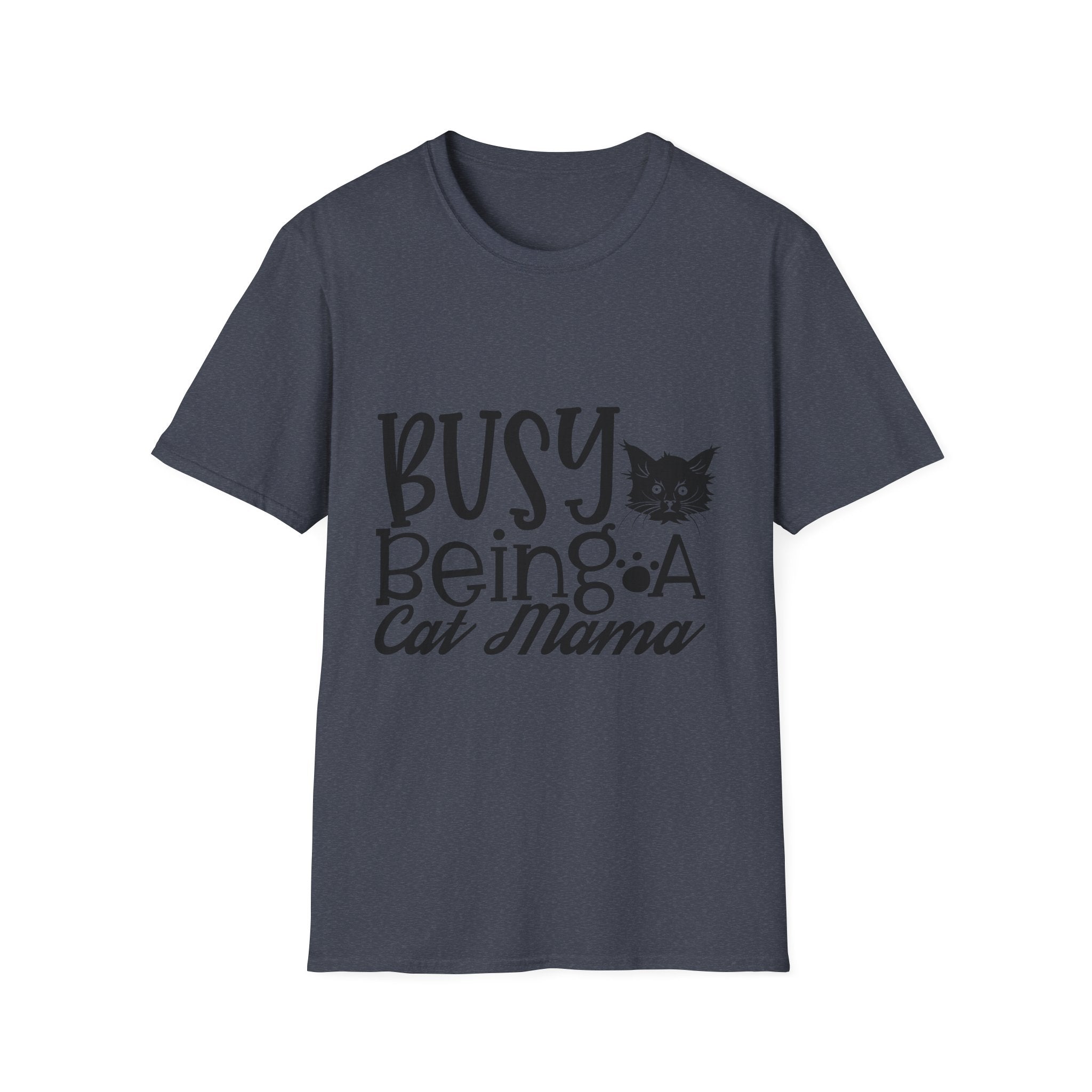 Cat Mama T-Shirt – "Busy Being a Cat Mama" Cute Cat Lover Tee