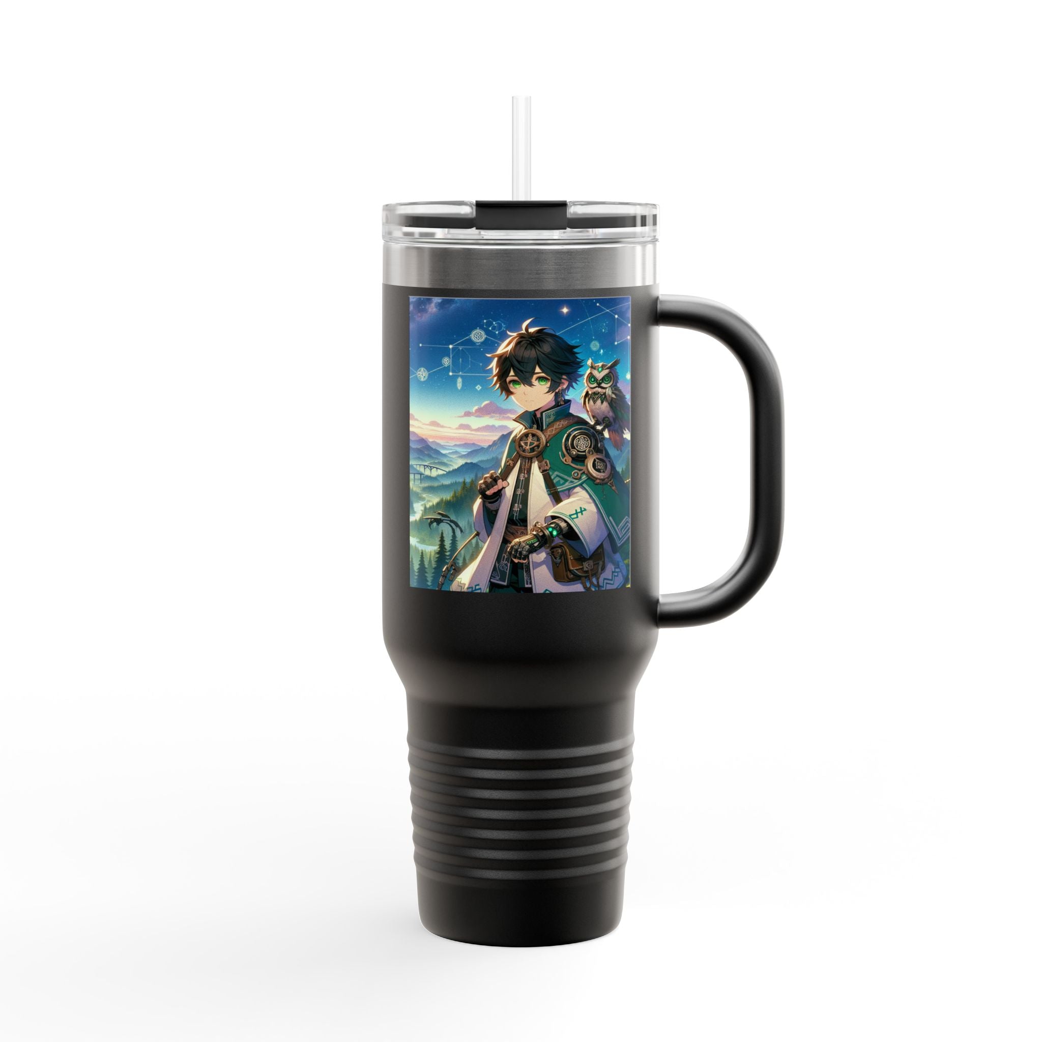 Fantasy-Themed Insulated Travel Mug