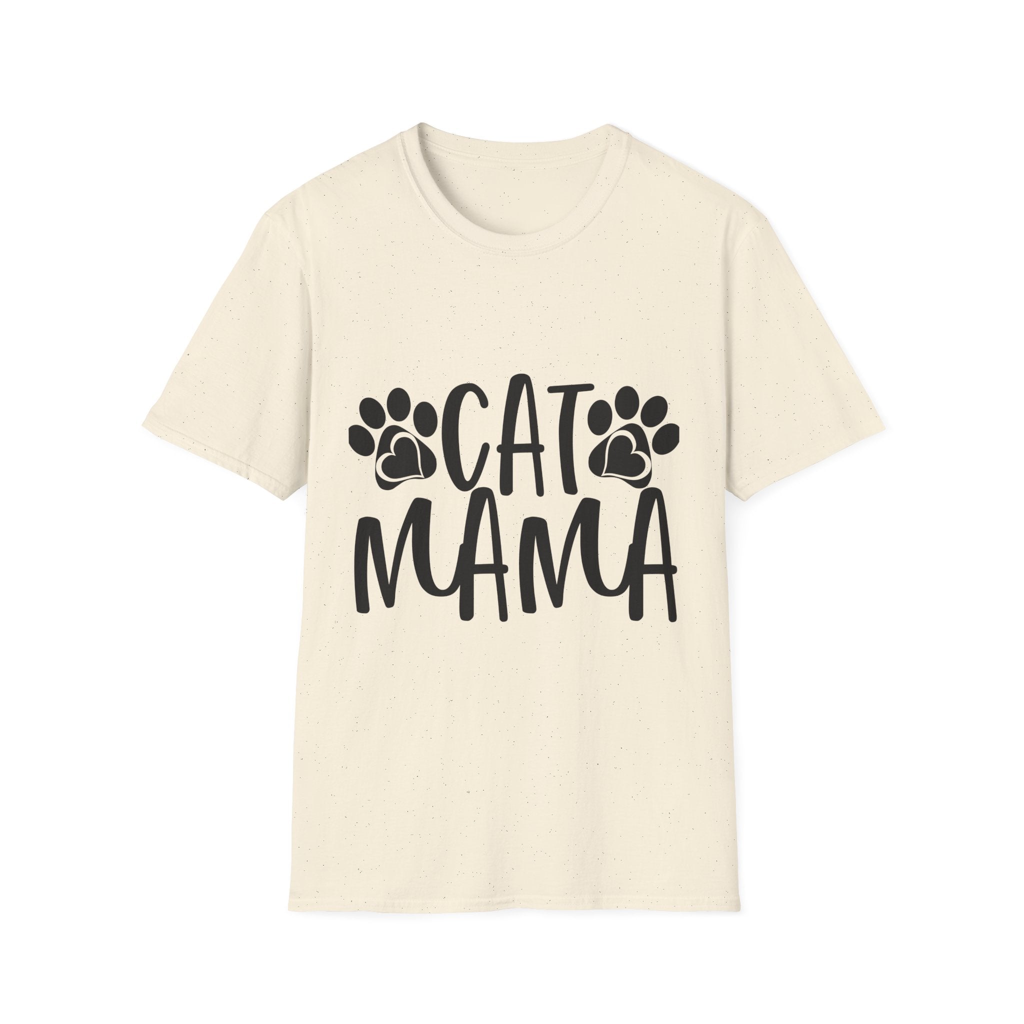 Cat Mama T-Shirt – Paw Print Graphic Tee for Cat Lovers