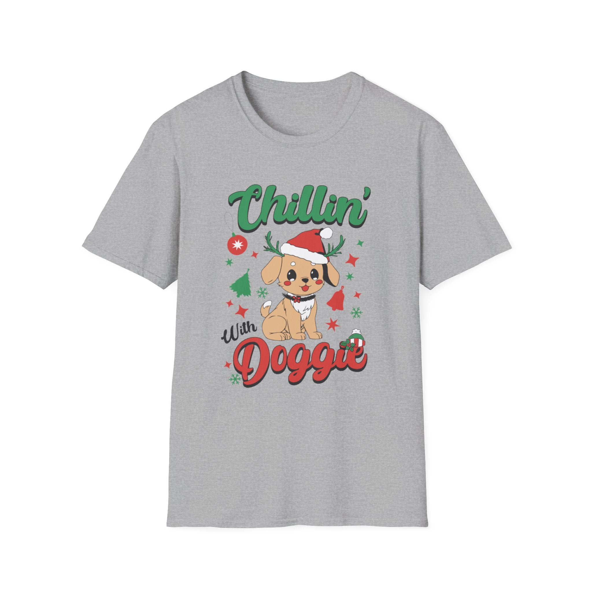 Chillin' With Doggie Christmas Tee