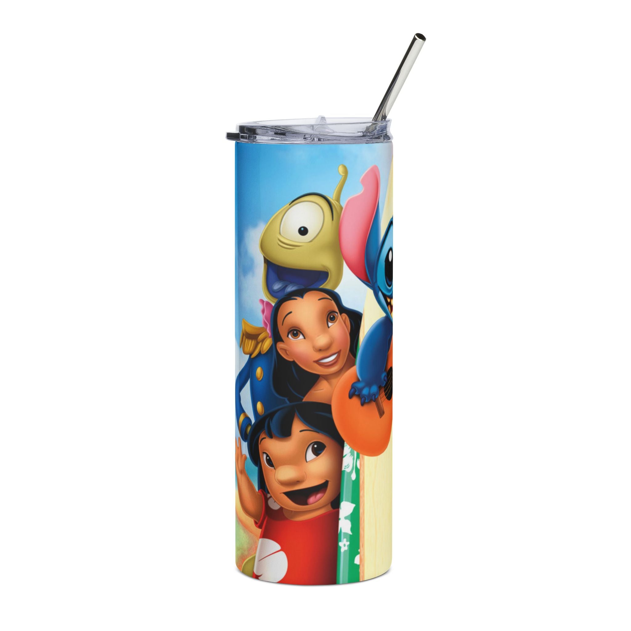 20oz Stainless Steel Tumbler — Playful Cartoon Character Design with Guitar