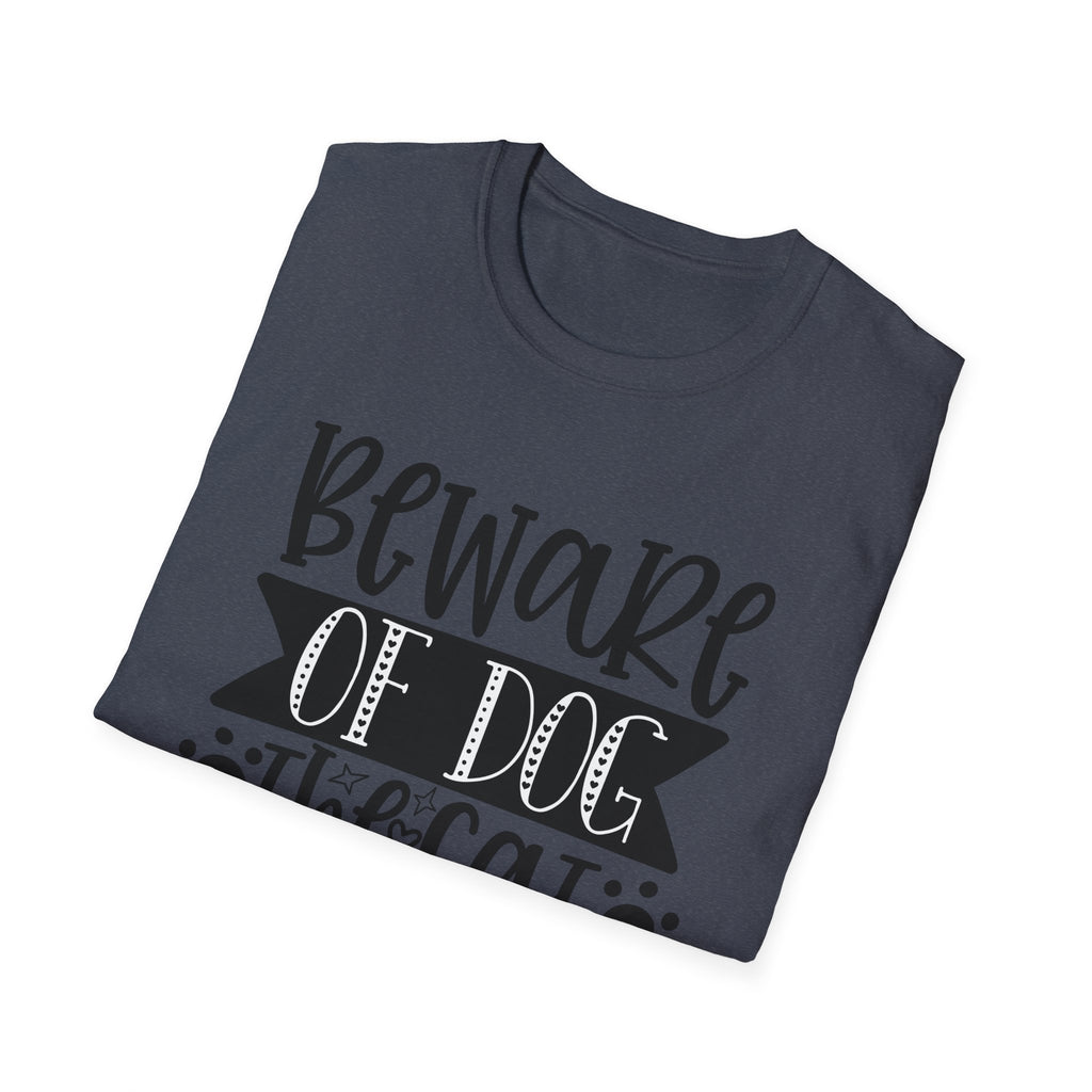 Beware of Dog, The Cat Is Shady Too T-Shirt