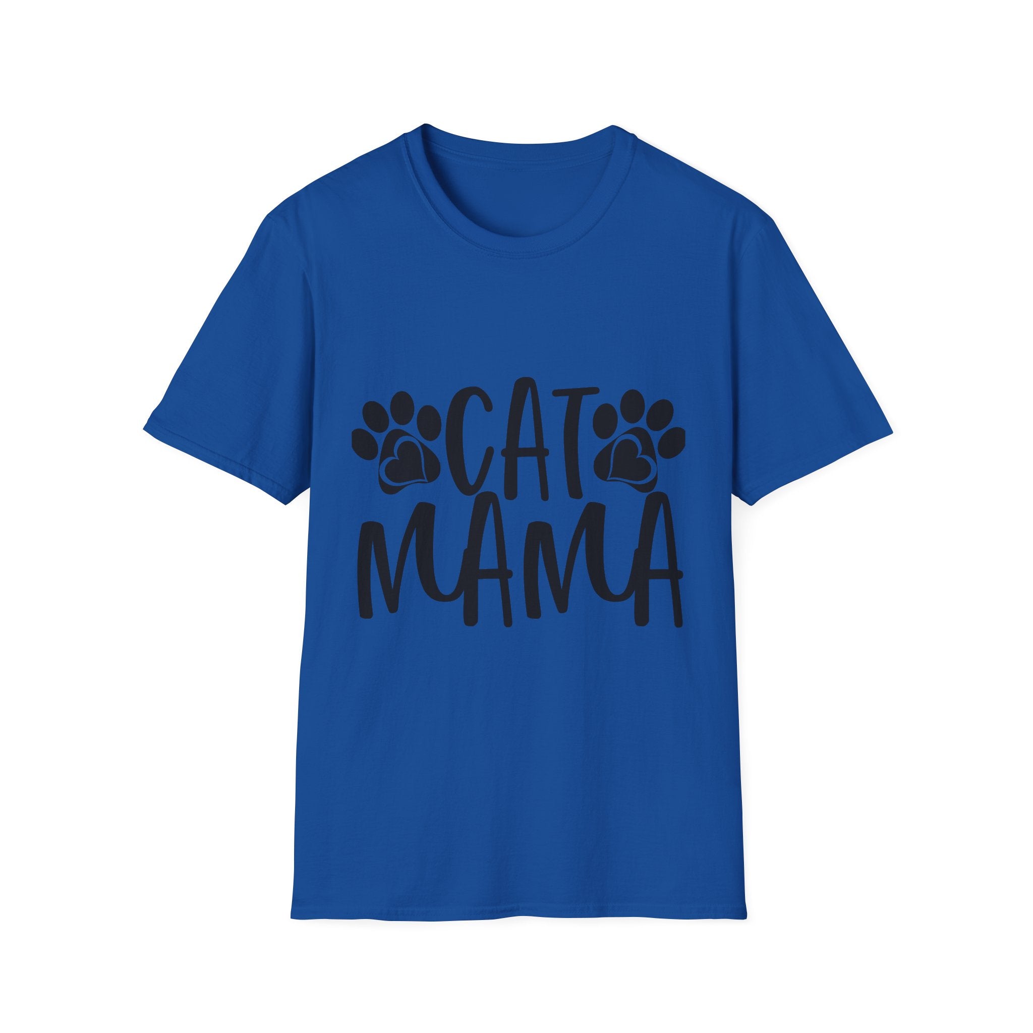Cat Mama T-Shirt – Paw Print Graphic Tee for Cat Lovers