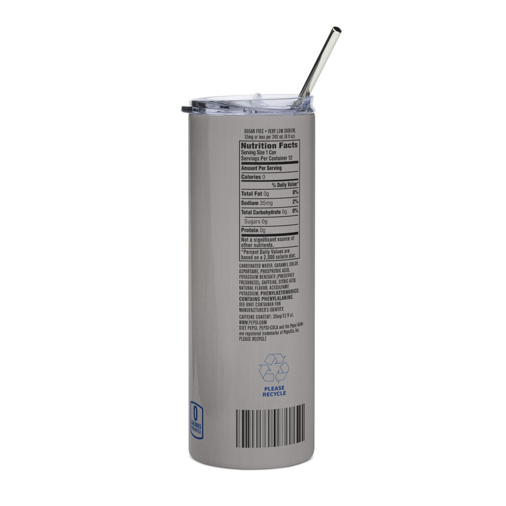 20oz Stainless Steel Tumbler — Retro Diet Soda Can Design