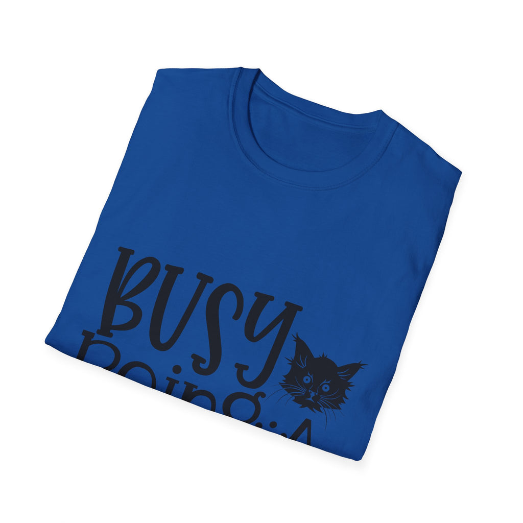 Cat Mama T-Shirt – "Busy Being a Cat Mama" Cute Cat Lover Tee