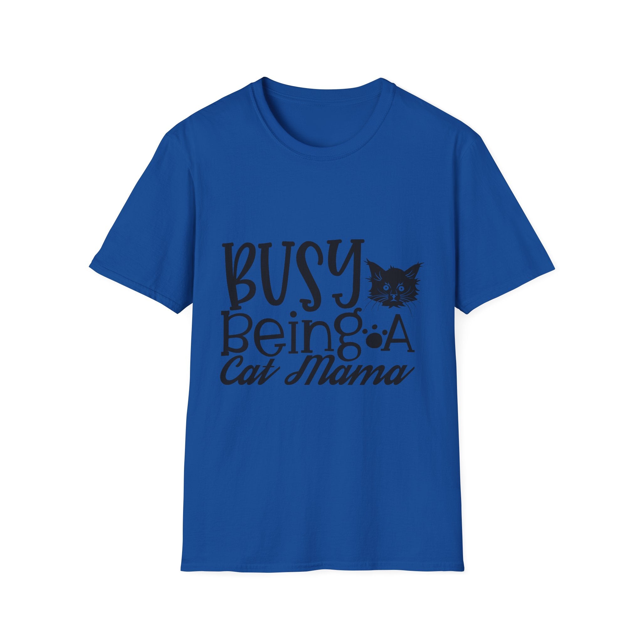 Cat Mama T-Shirt – "Busy Being a Cat Mama" Cute Cat Lover Tee