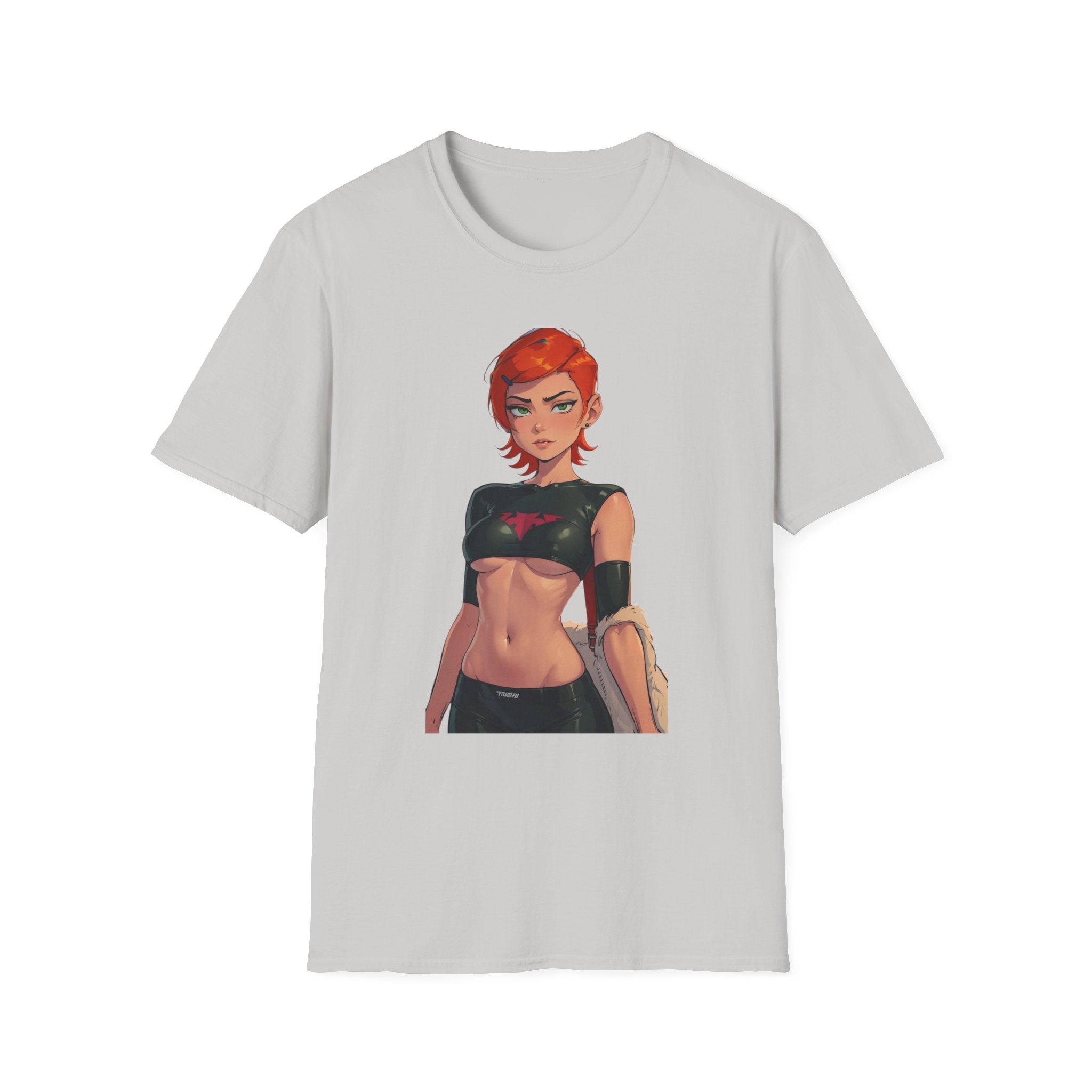 Comic-Style Heroic Graphic Tee