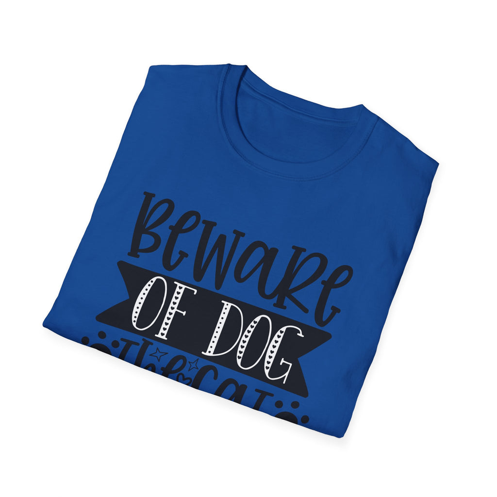Beware of Dog, The Cat Is Shady Too T-Shirt