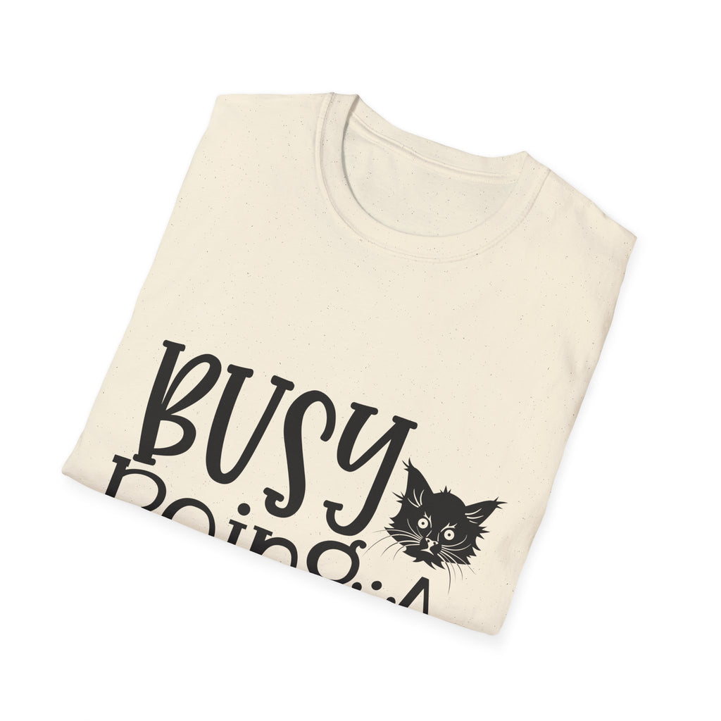 Cat Mama T-Shirt – "Busy Being a Cat Mama" Cute Cat Lover Tee