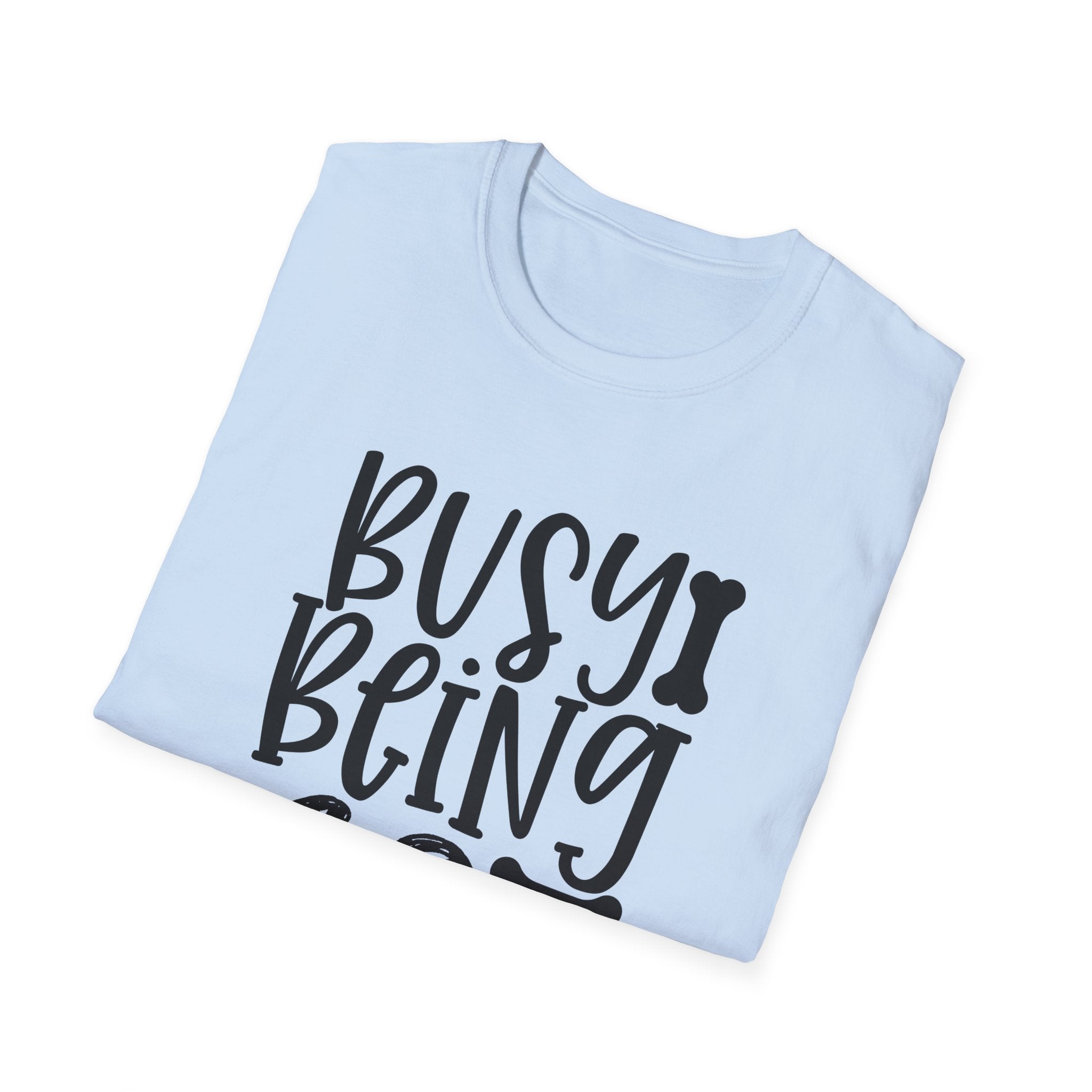 Dog Mama T-Shirt – "Busy Being a Dog Mama" Cute Paw Print Tee