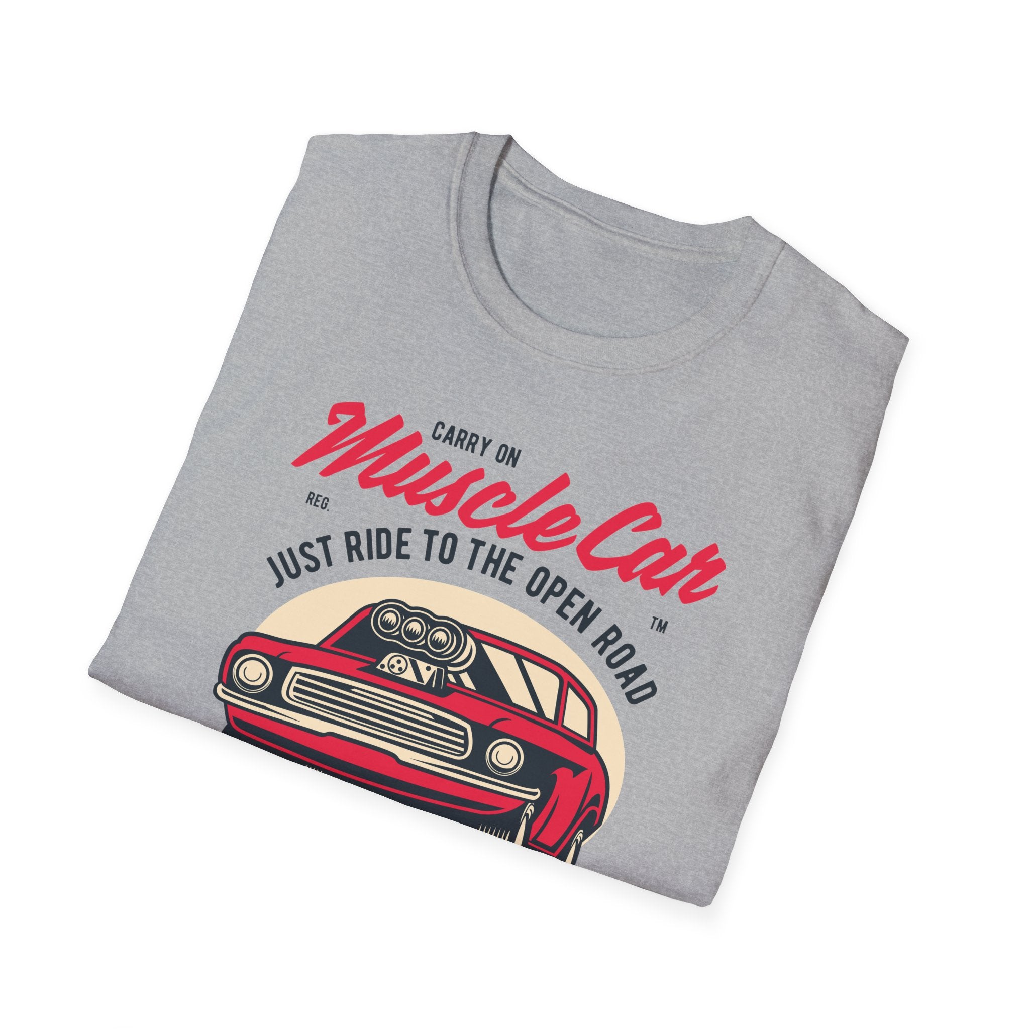 Muscle Car Vintage Tee — "Ride Like the Wind" Classic Car T-Shirt