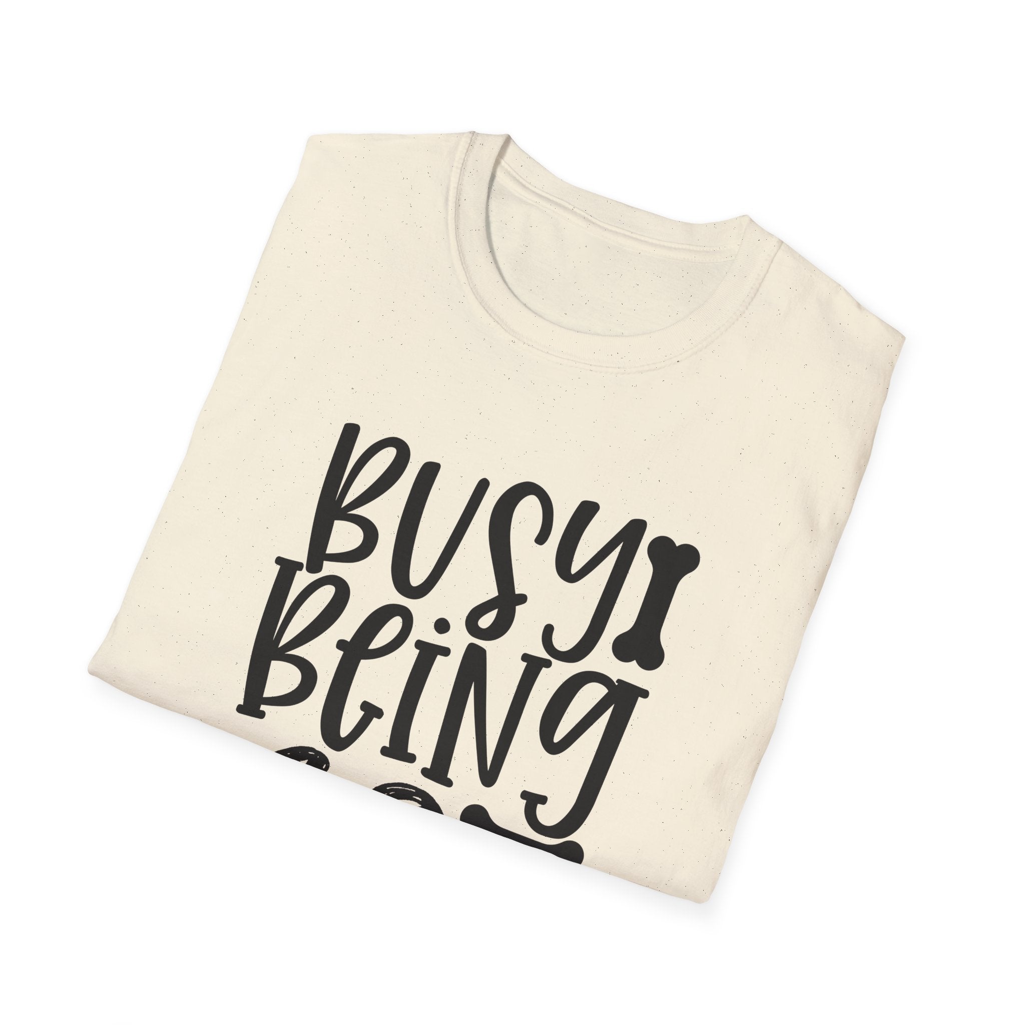 Dog Mama T-Shirt – "Busy Being a Dog Mama" Cute Paw Print Tee