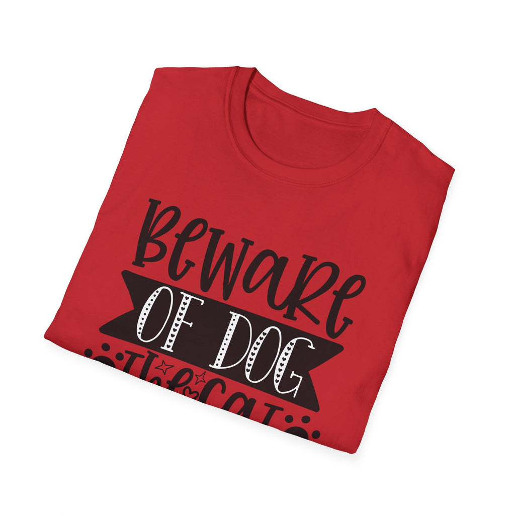 Beware of Dog, The Cat Is Shady Too T-Shirt