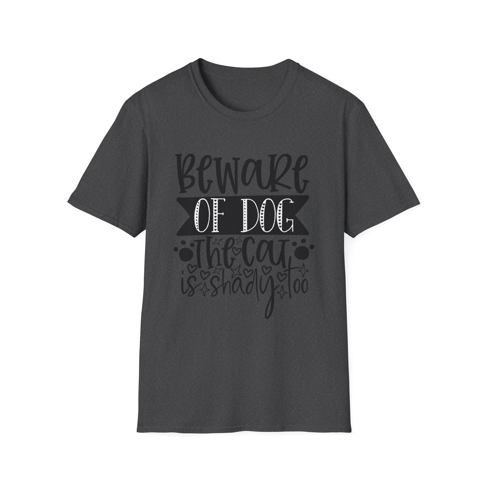 Beware of Dog, The Cat Is Shady Too T-Shirt