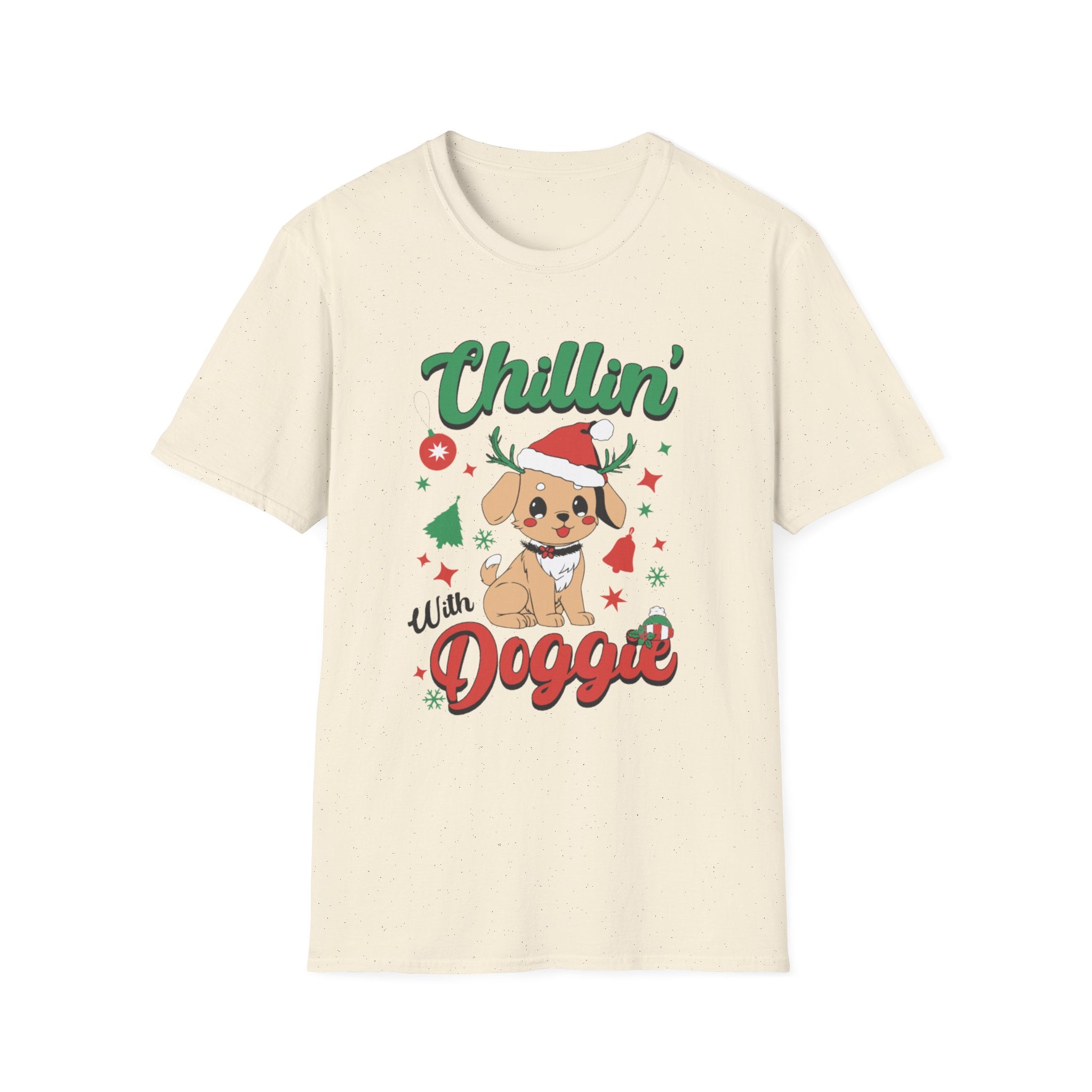 Chillin' With Doggie Christmas Tee