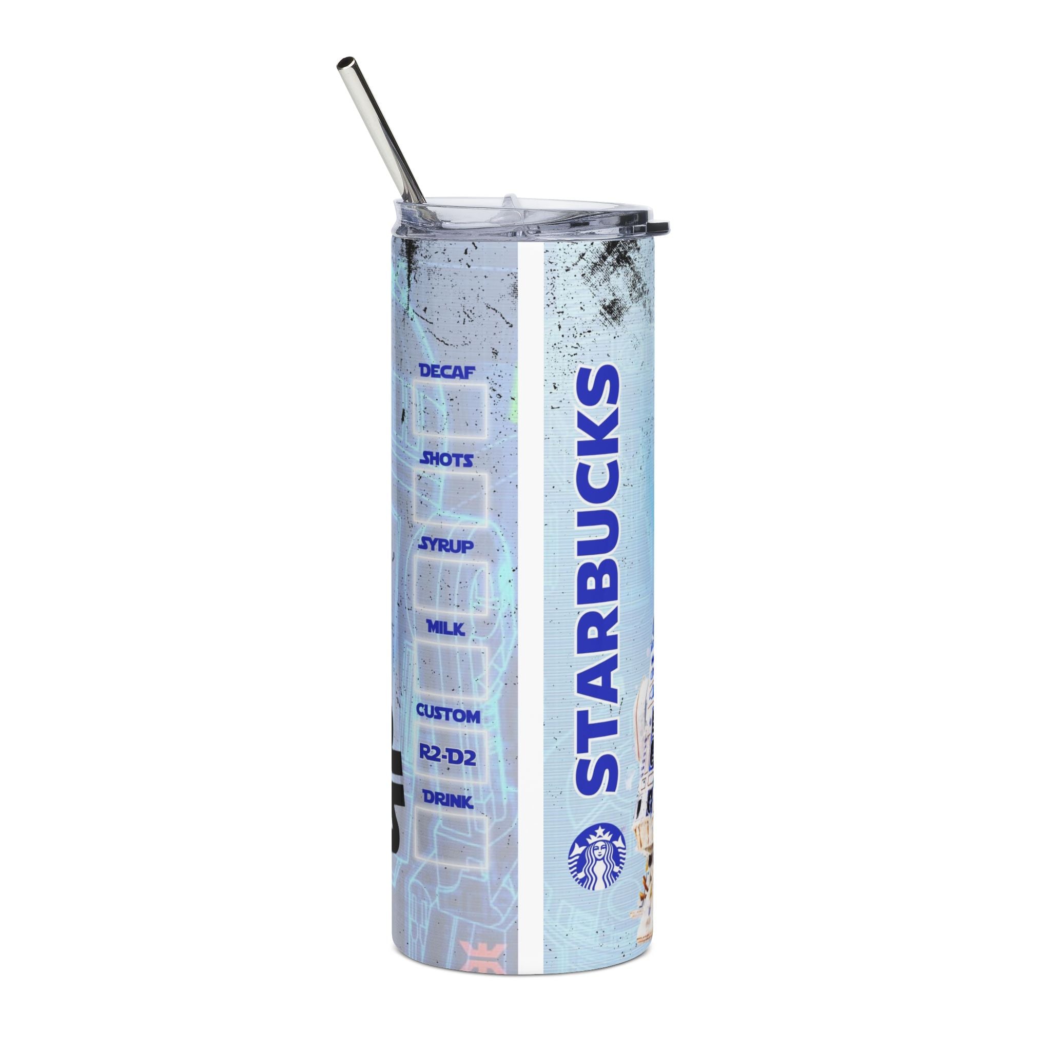 Star Wars R2‑D2 Stainless Steel Tumbler — 20oz Starbucks Style Travel Cup