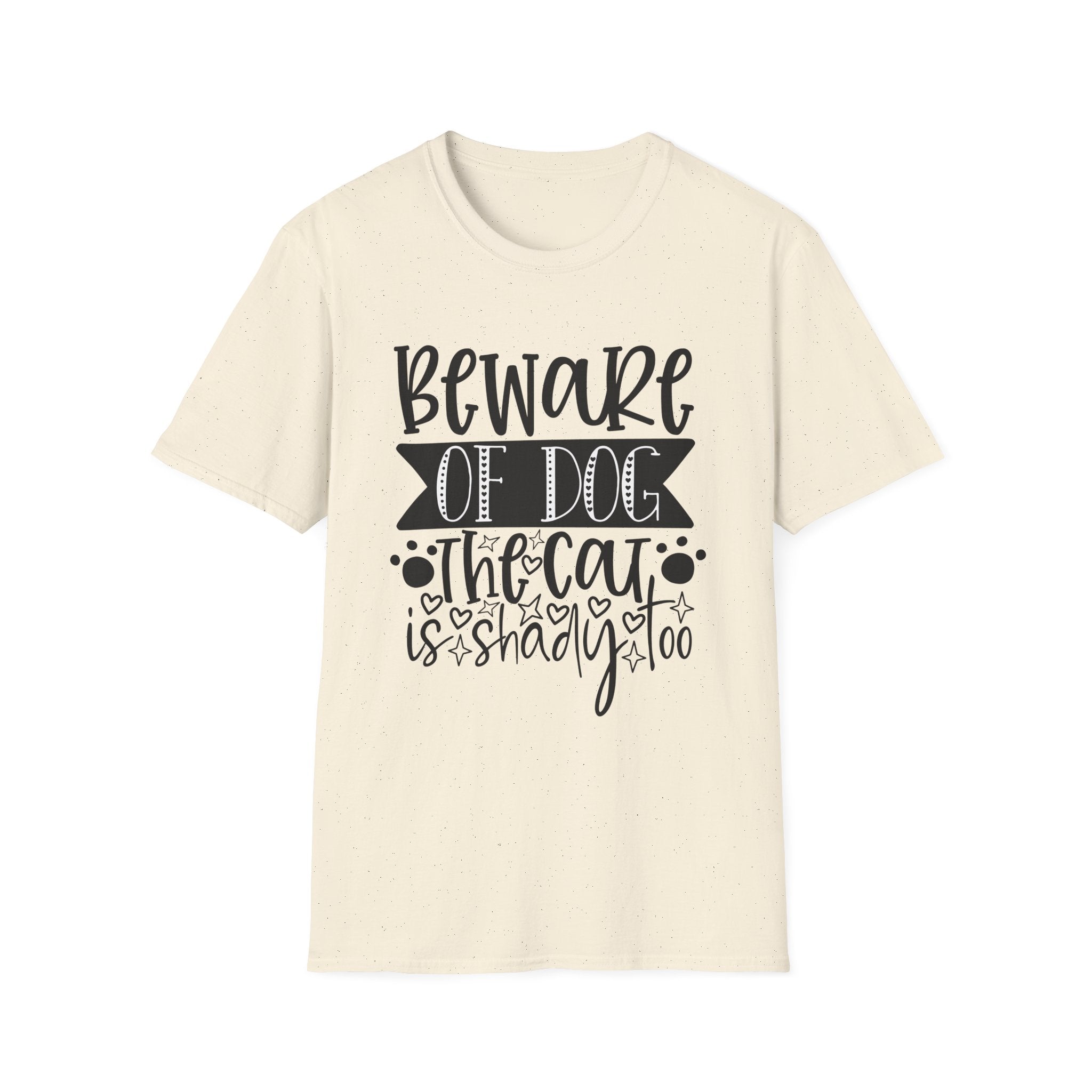 Beware of Dog, The Cat Is Shady Too T-Shirt