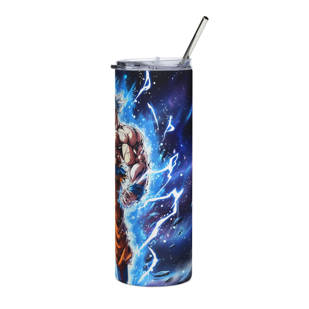 20oz Anime Power Stainless Steel Tumbler — Ultra Aura Dragon Warrior Design