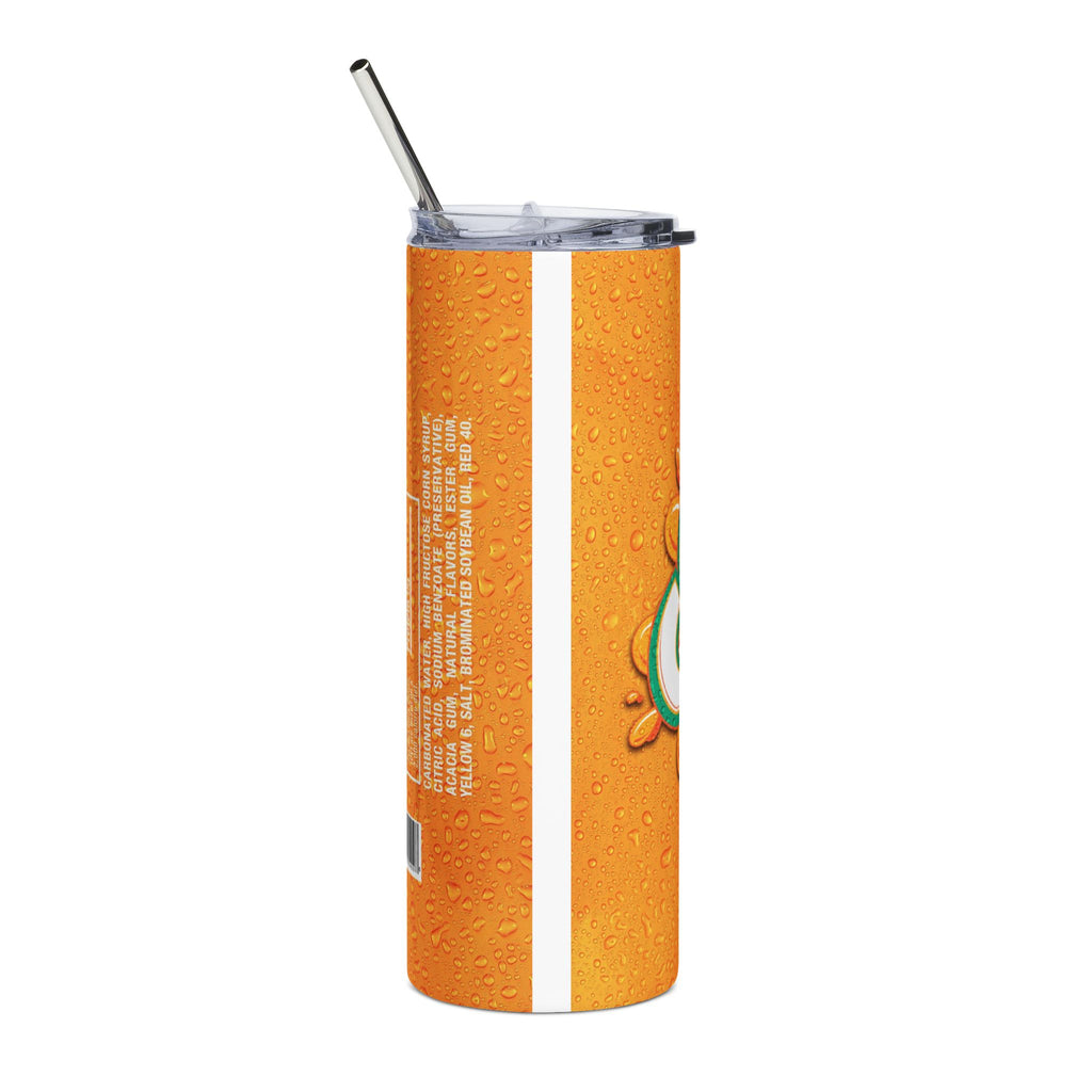 Tumbler - Orange Soda Crush Logo Slim 20oz Stainless Steel Tumbler