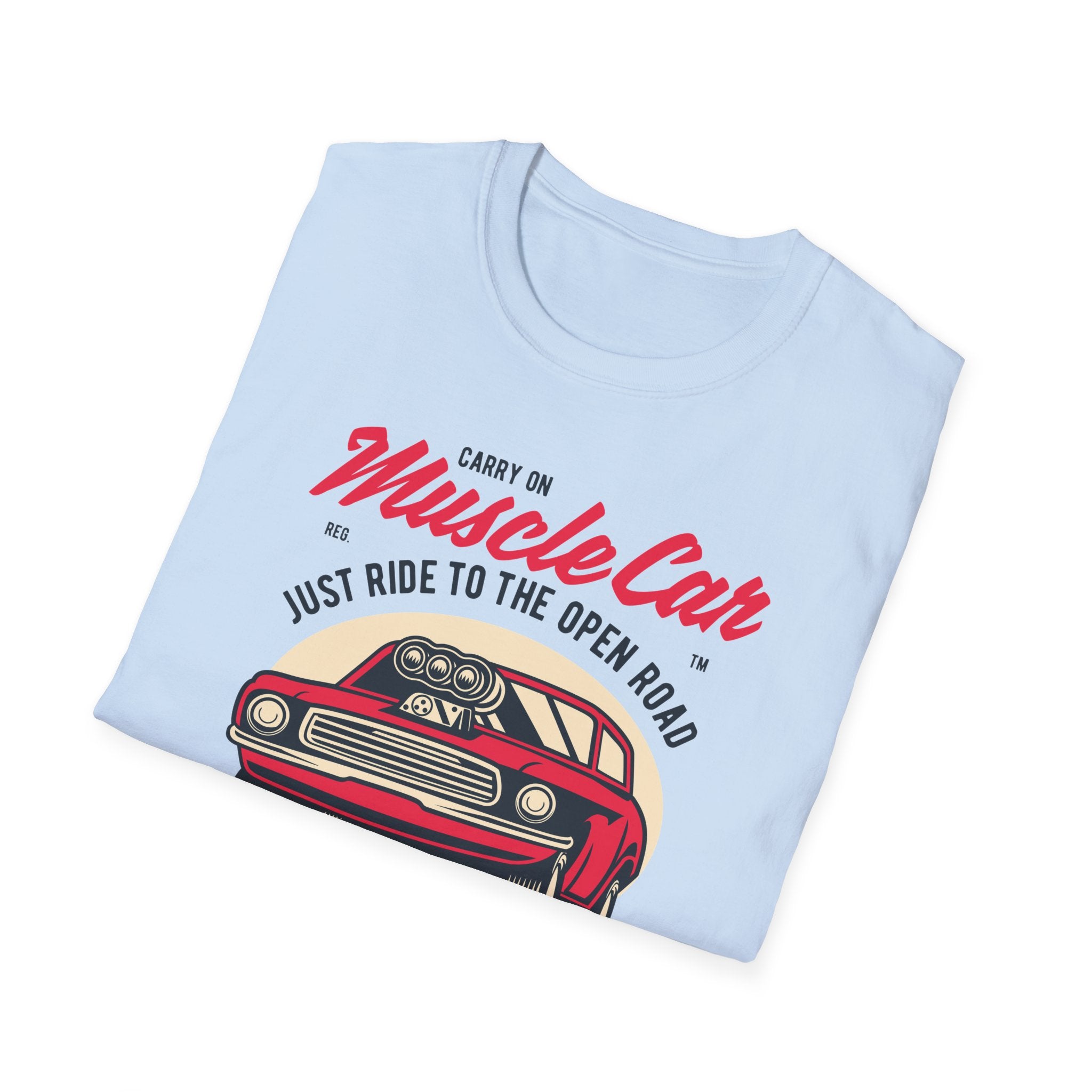 Muscle Car Vintage Tee — "Ride Like the Wind" Classic Car T-Shirt