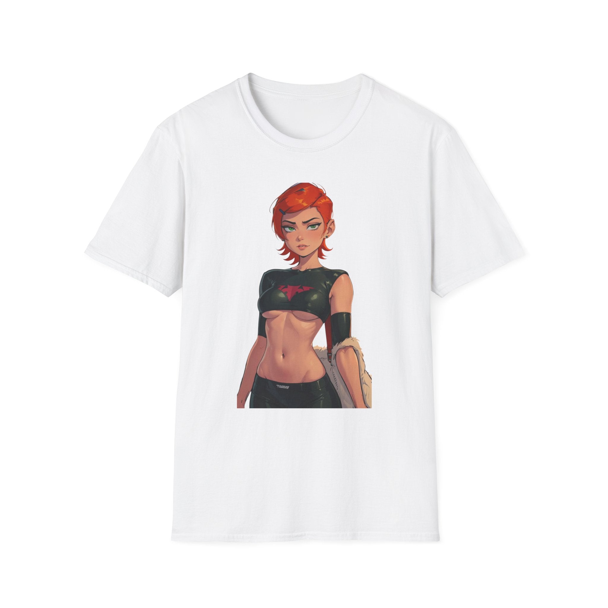 Comic-Style Heroic Graphic Tee