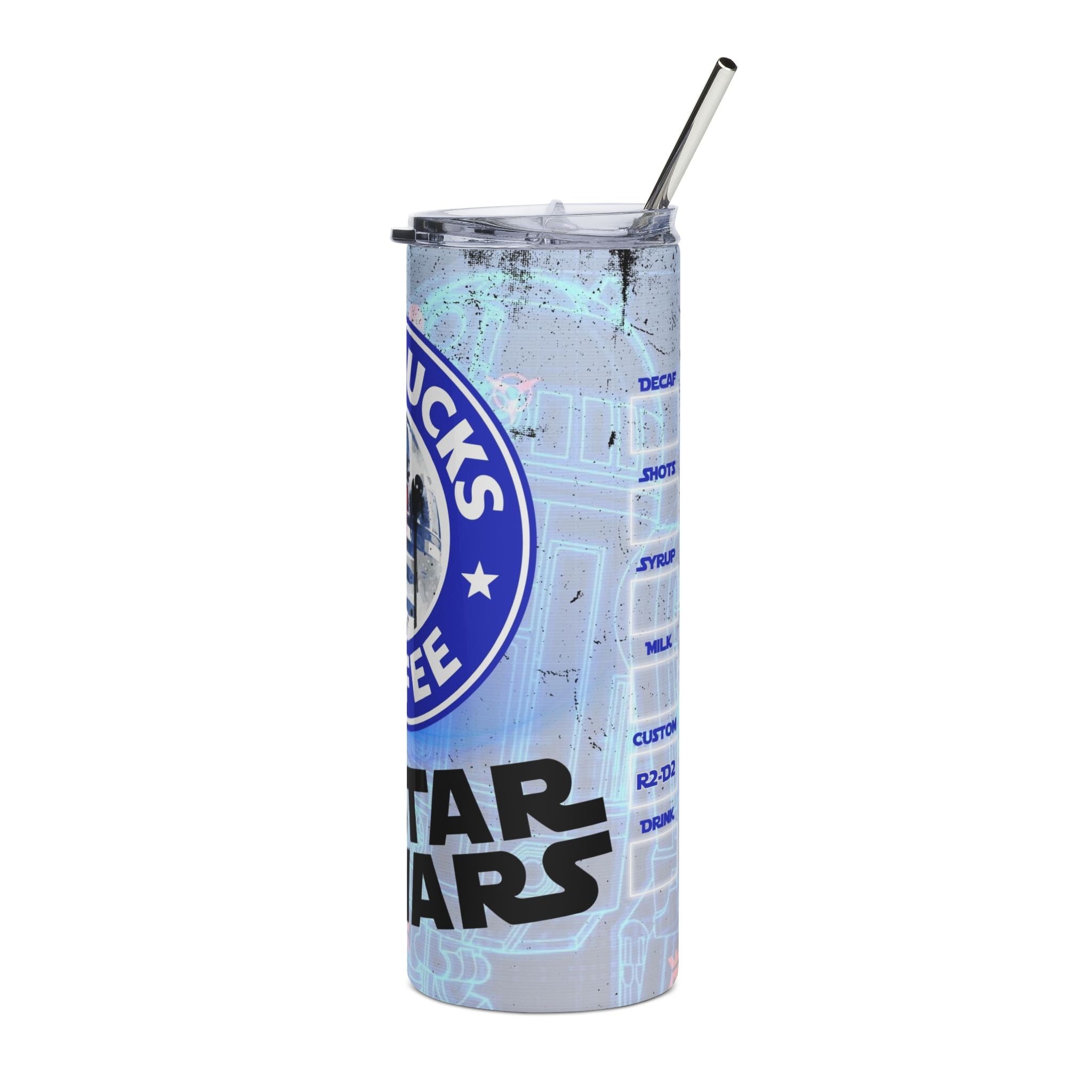 Star Wars R2‑D2 Stainless Steel Tumbler — 20oz Starbucks Style Travel Cup