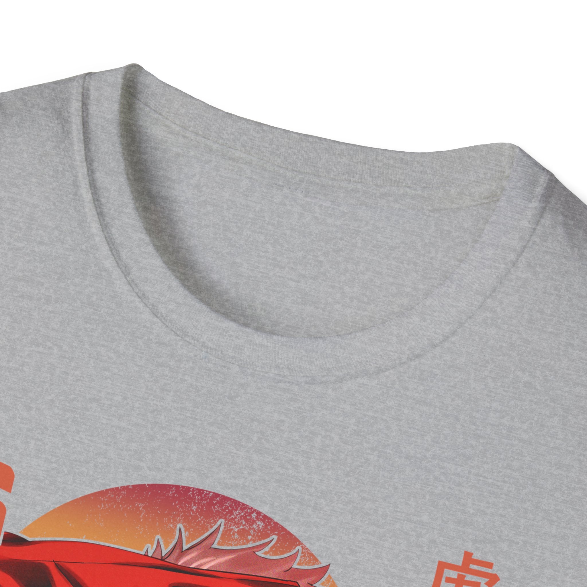 Anime Red Masked Boy T-Shirt — Japanese Text Graphic Tee