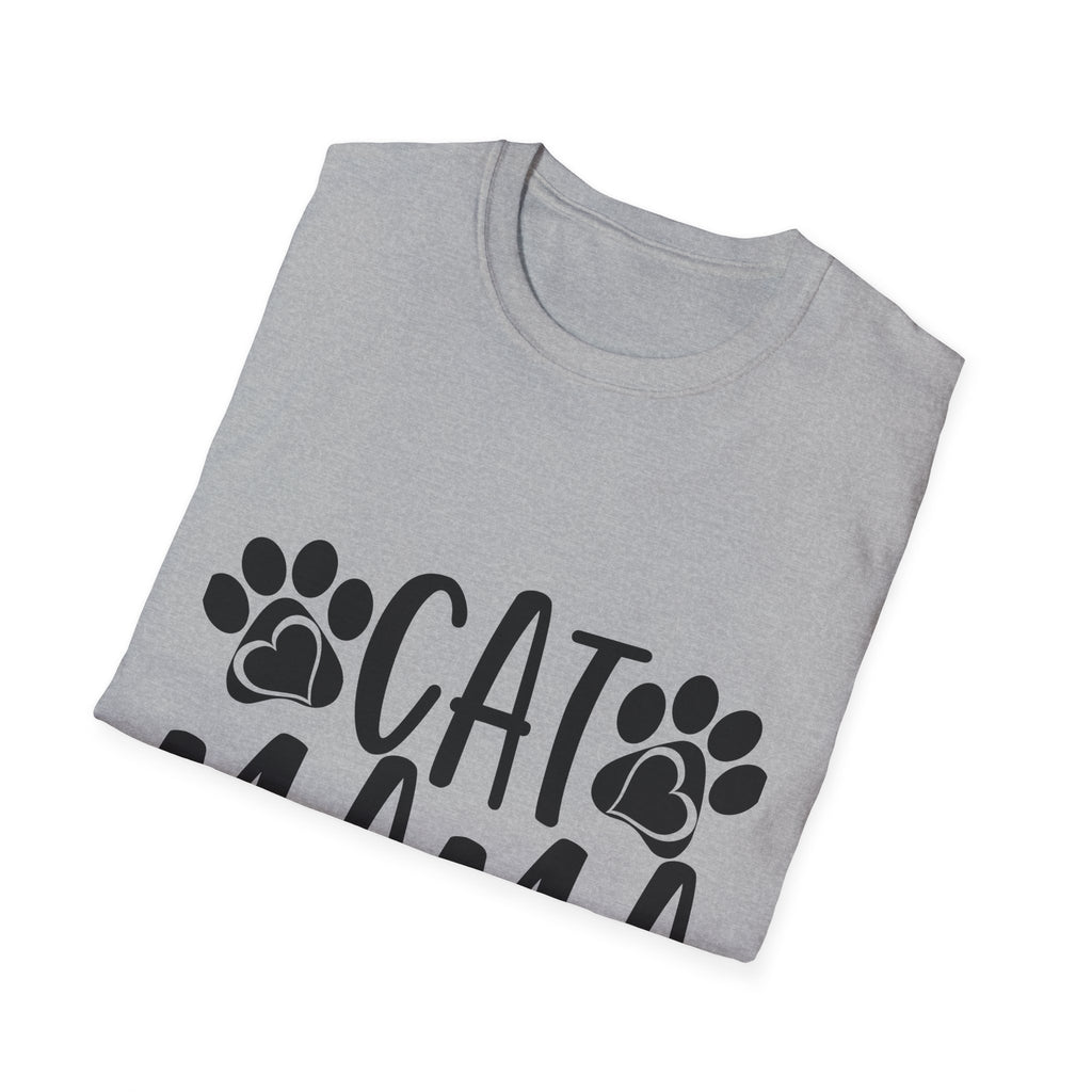 Cat Mama T-Shirt – Paw Print Graphic Tee for Cat Lovers