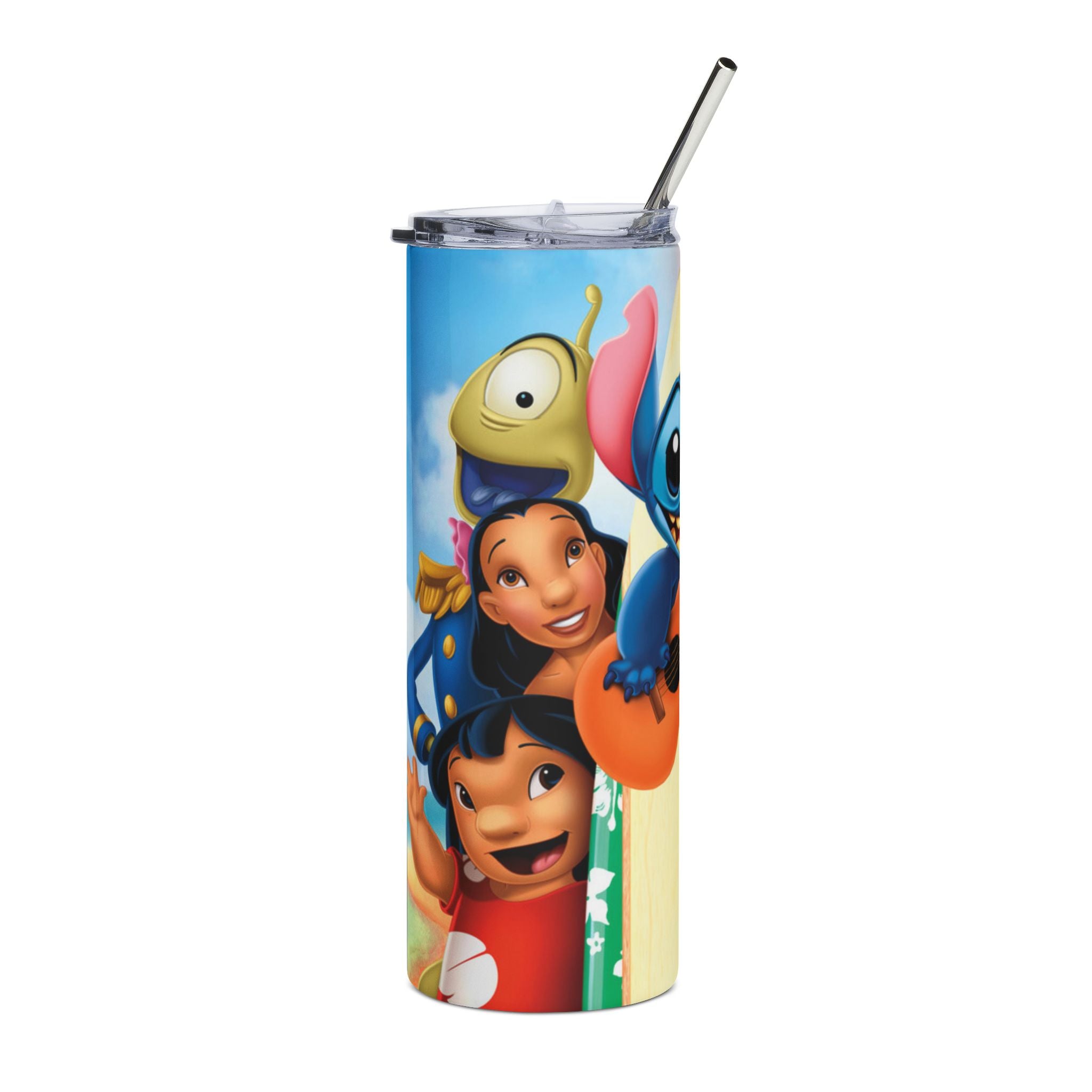 20oz Stainless Steel Tumbler — Playful Cartoon Character Design with Guitar