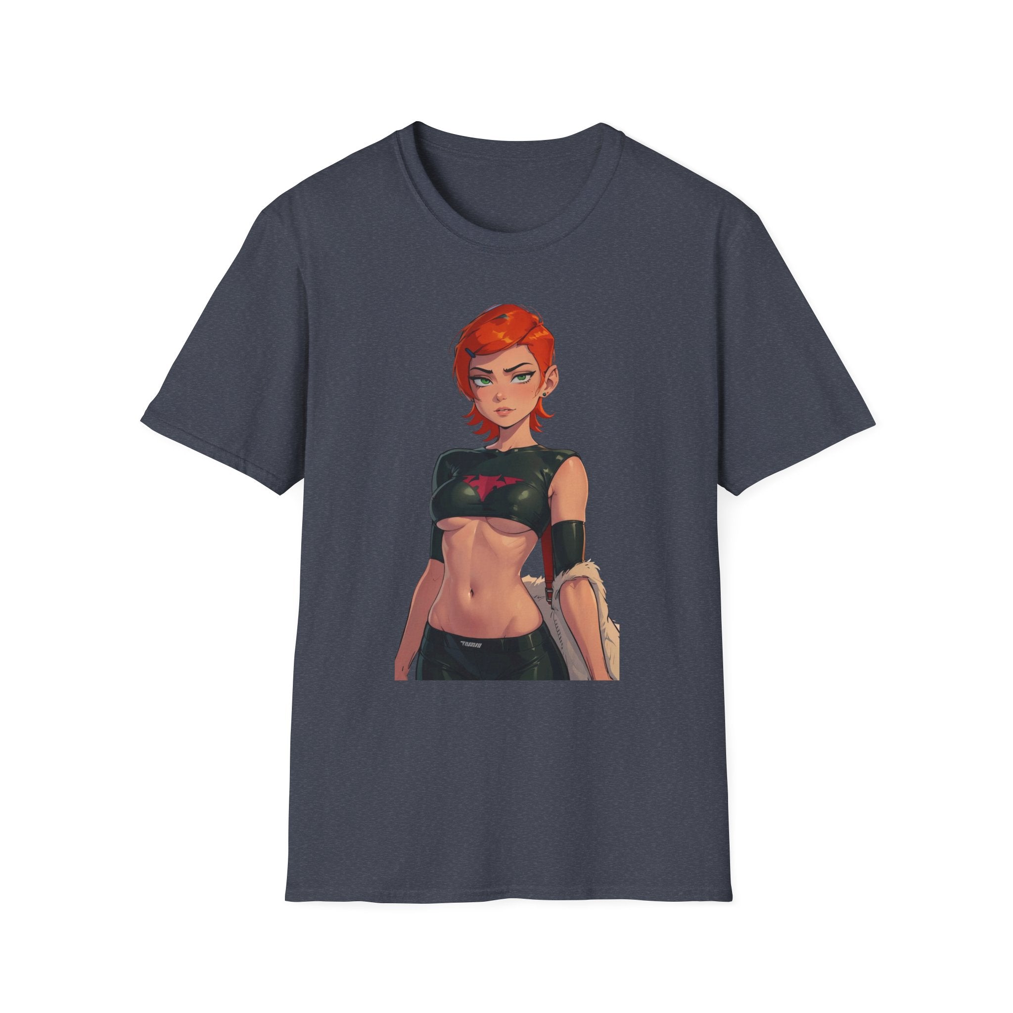 Comic-Style Heroic Graphic Tee