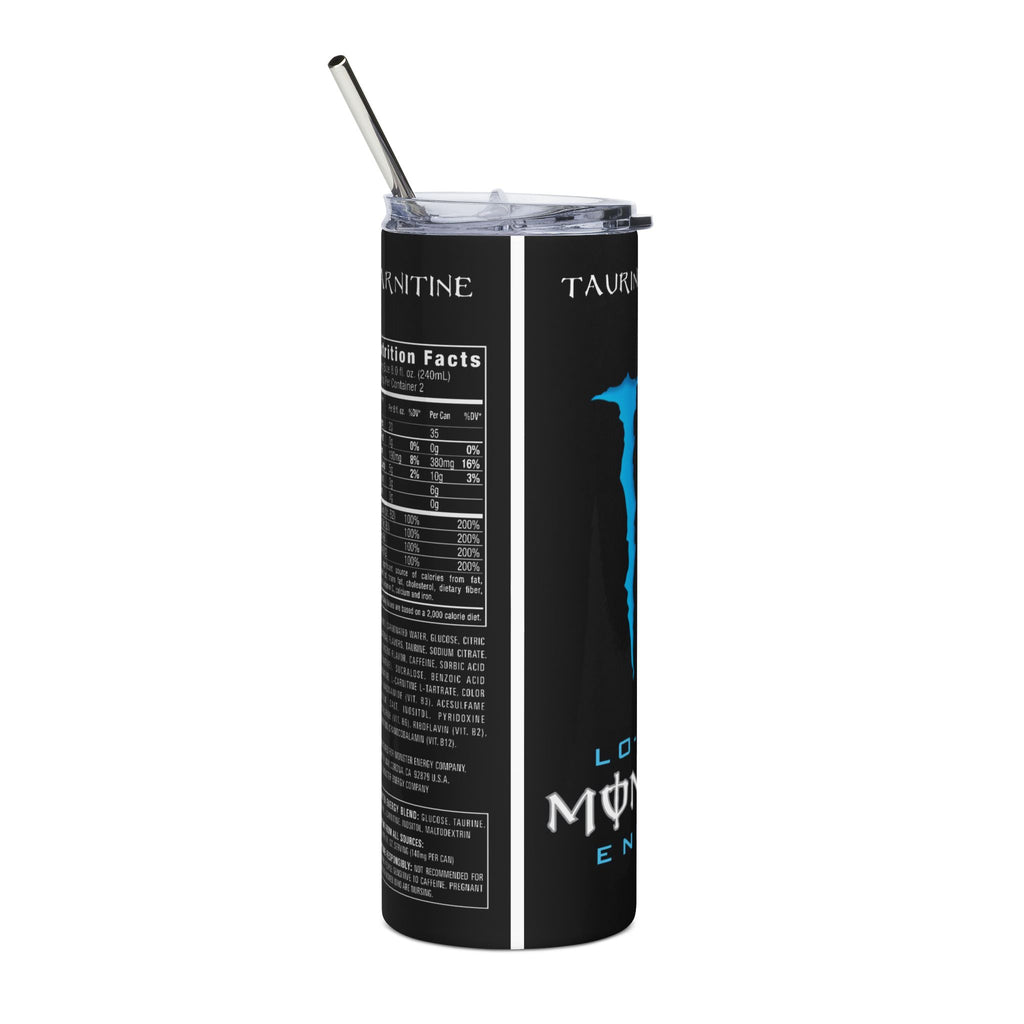 Monster Energy Logo 20oz Stainless Steel Tumbler — Insulated Energy Drink Design