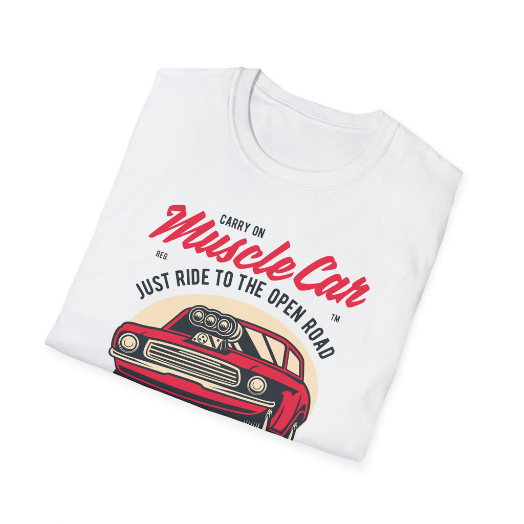 Muscle Car Vintage Tee — "Ride Like the Wind" Classic Car T-Shirt