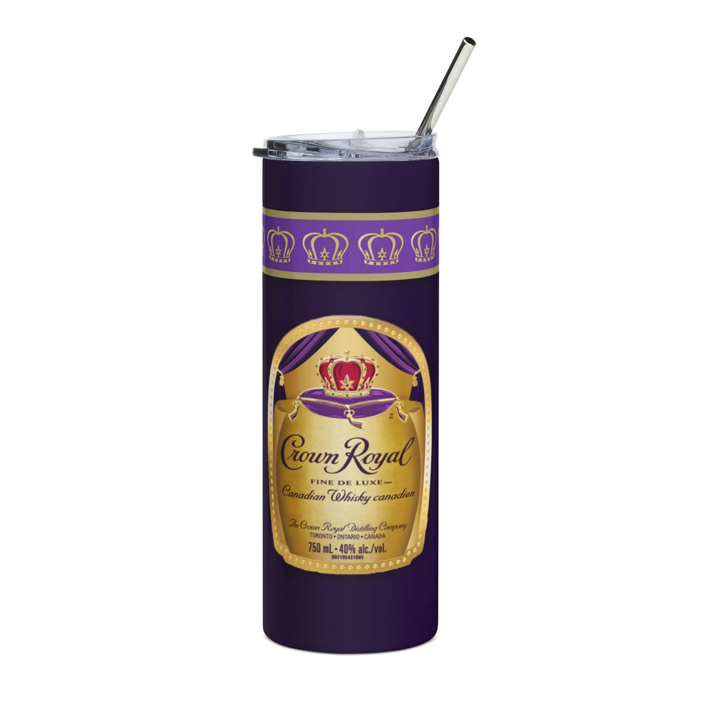 20oz Stainless Tumbler — Regal Purple Bottle Label Design