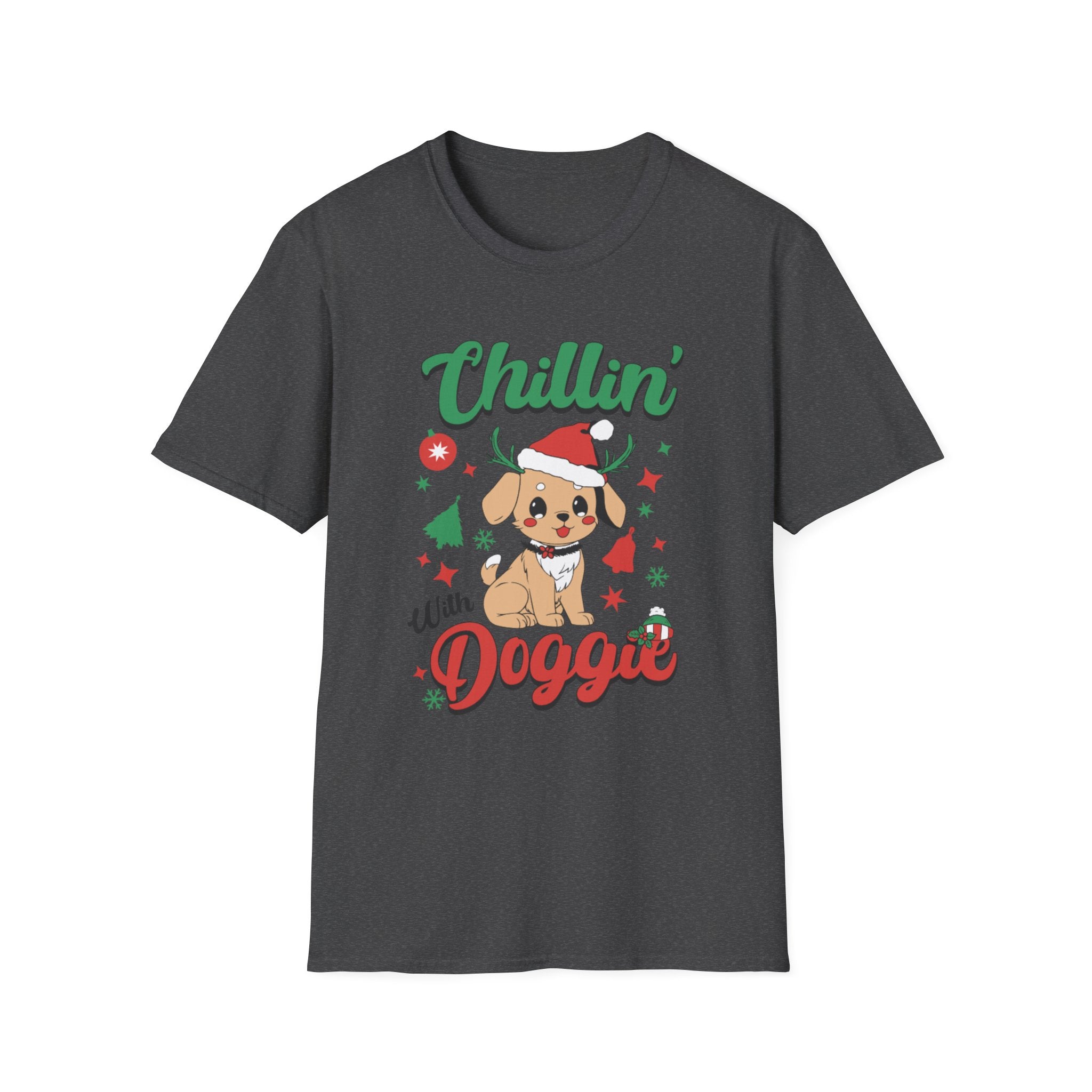 Chillin' With Doggie Christmas Tee