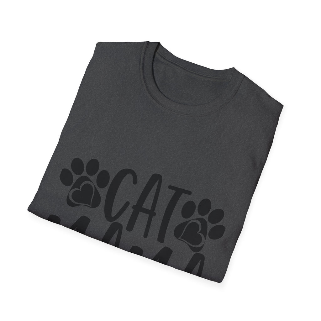 Cat Mama T-Shirt – Paw Print Graphic Tee for Cat Lovers