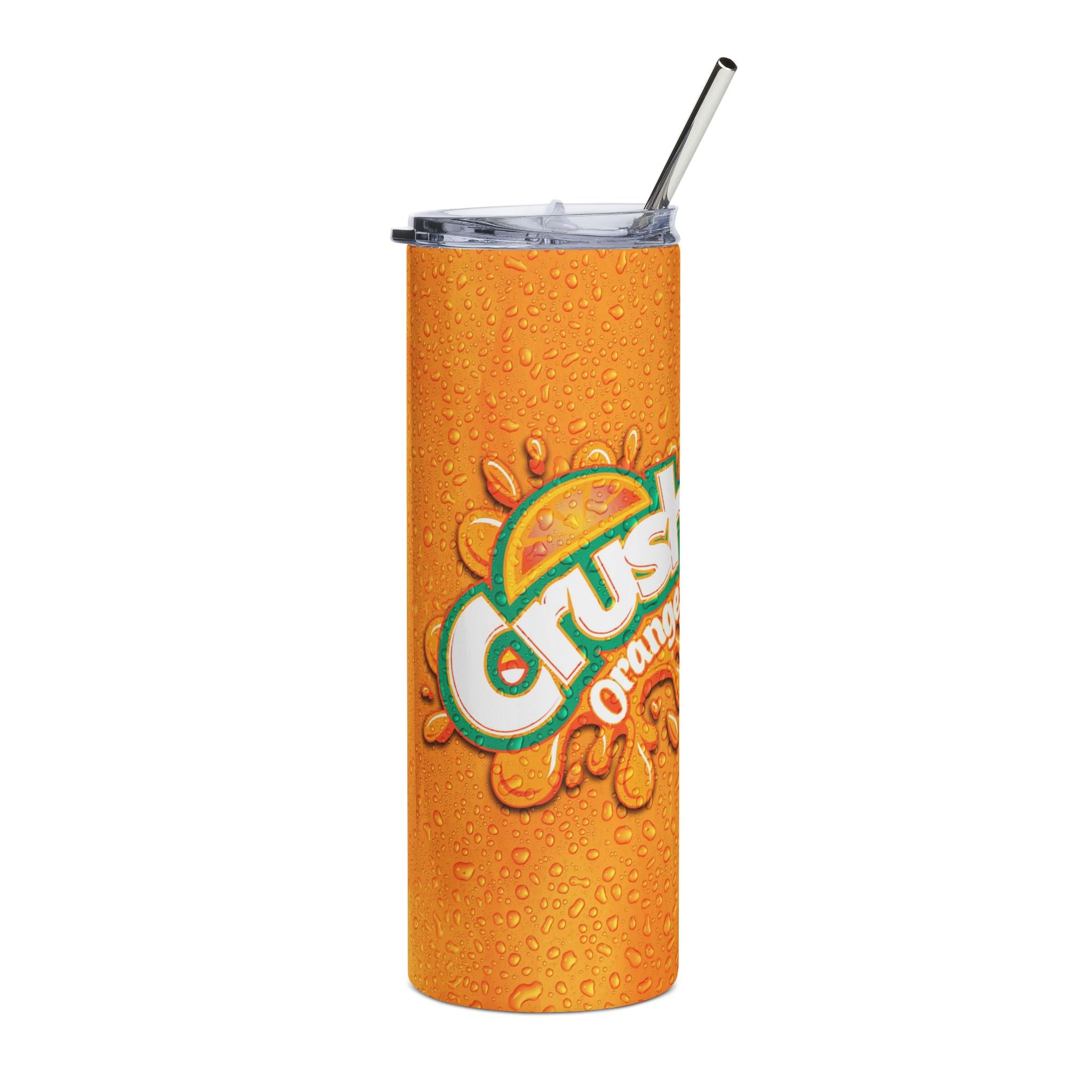 Tumbler - Orange Soda Crush Logo Slim 20oz Stainless Steel Tumbler
