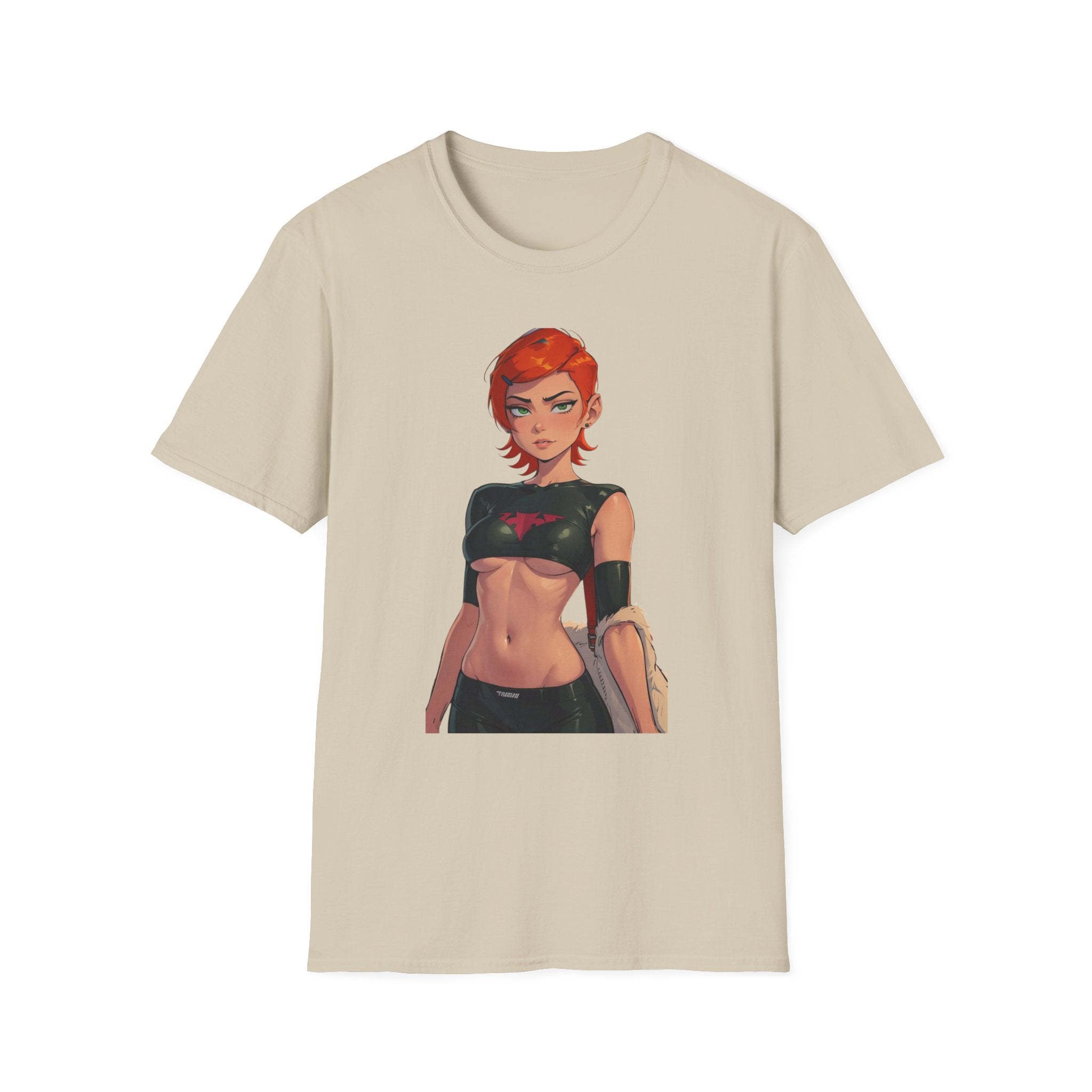 Comic-Style Heroic Graphic Tee