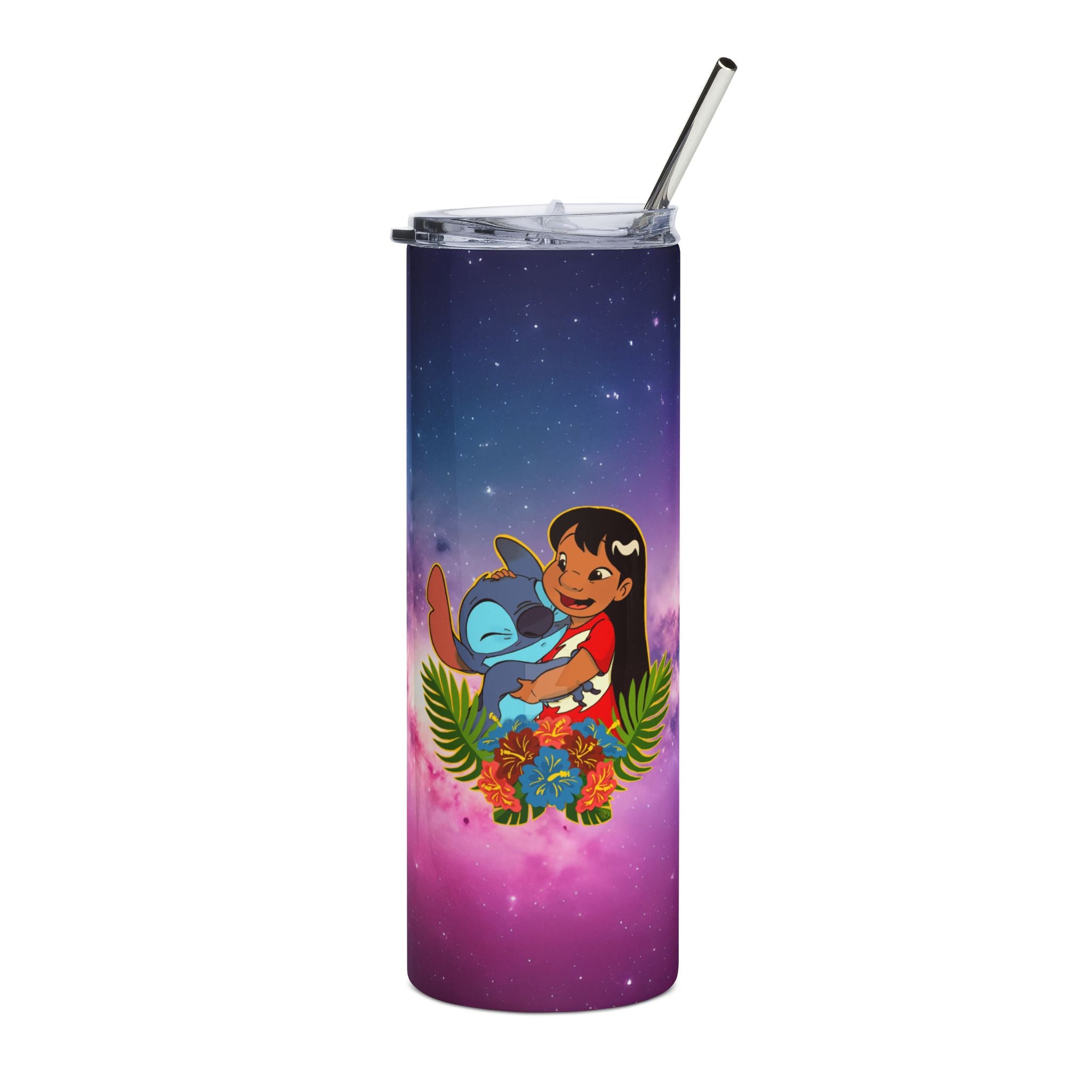 20oz Stainless Tumbler — Lilo & Stitch Hula Galaxy Design