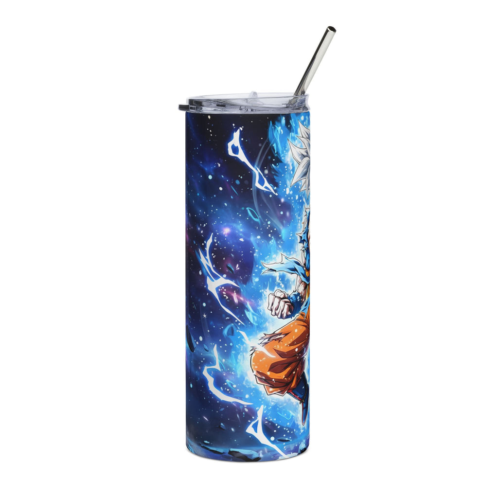 20oz Anime Power Stainless Steel Tumbler — Ultra Aura Dragon Warrior Design