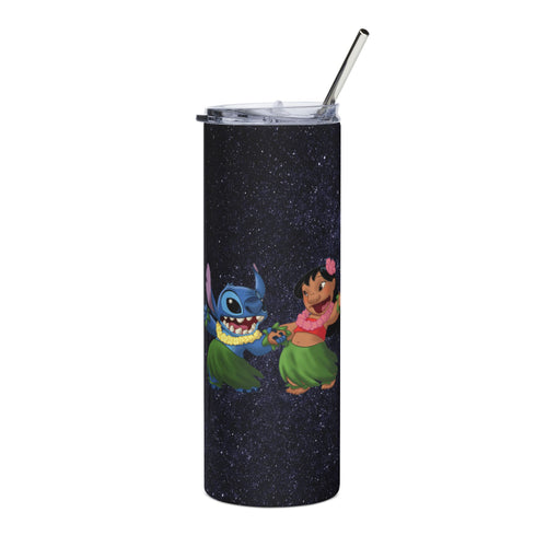 20oz Stainless Tumbler — Lilo & Stitch Hula Galaxy Design