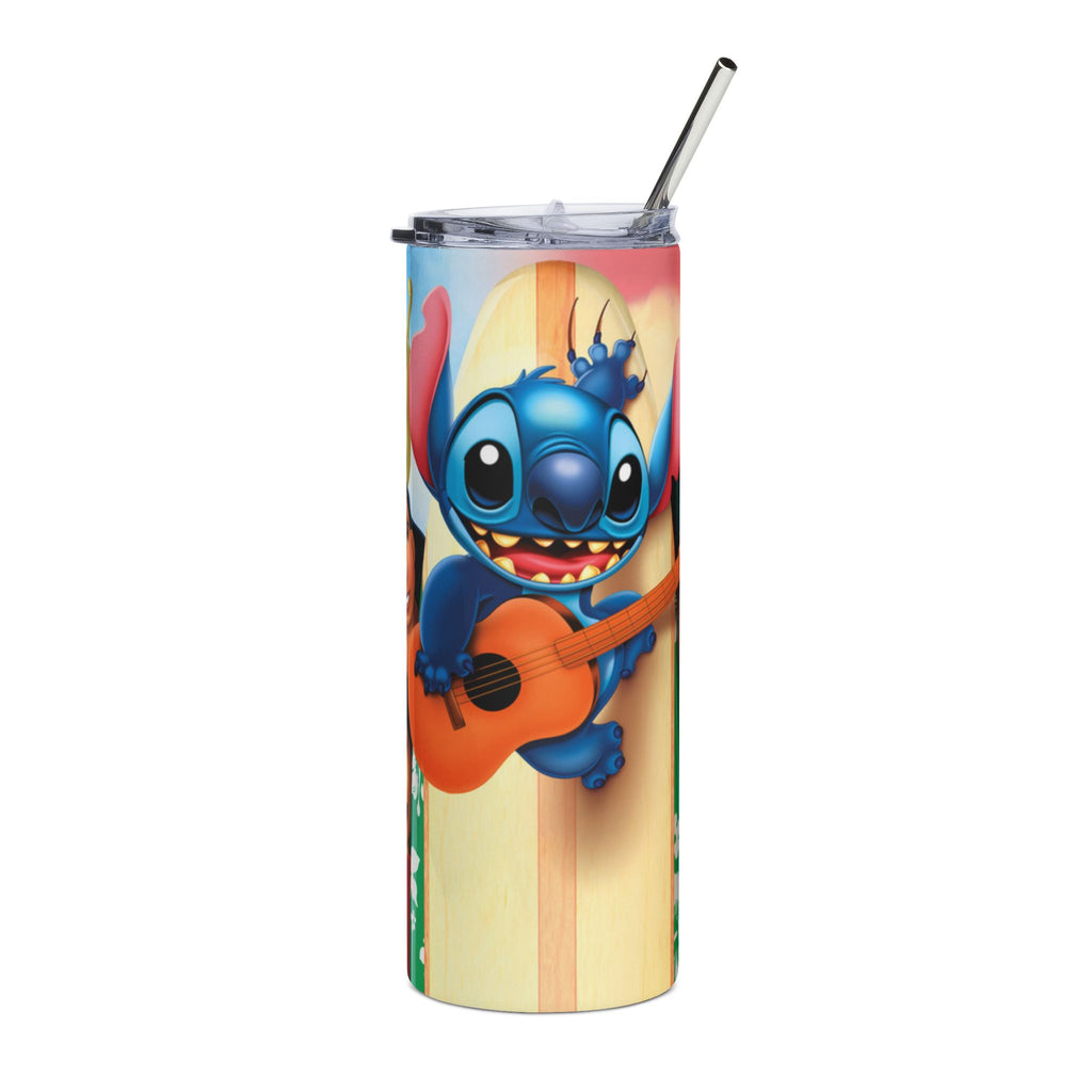 20oz Stainless Steel Tumbler — Playful Cartoon Character Design with Guitar
