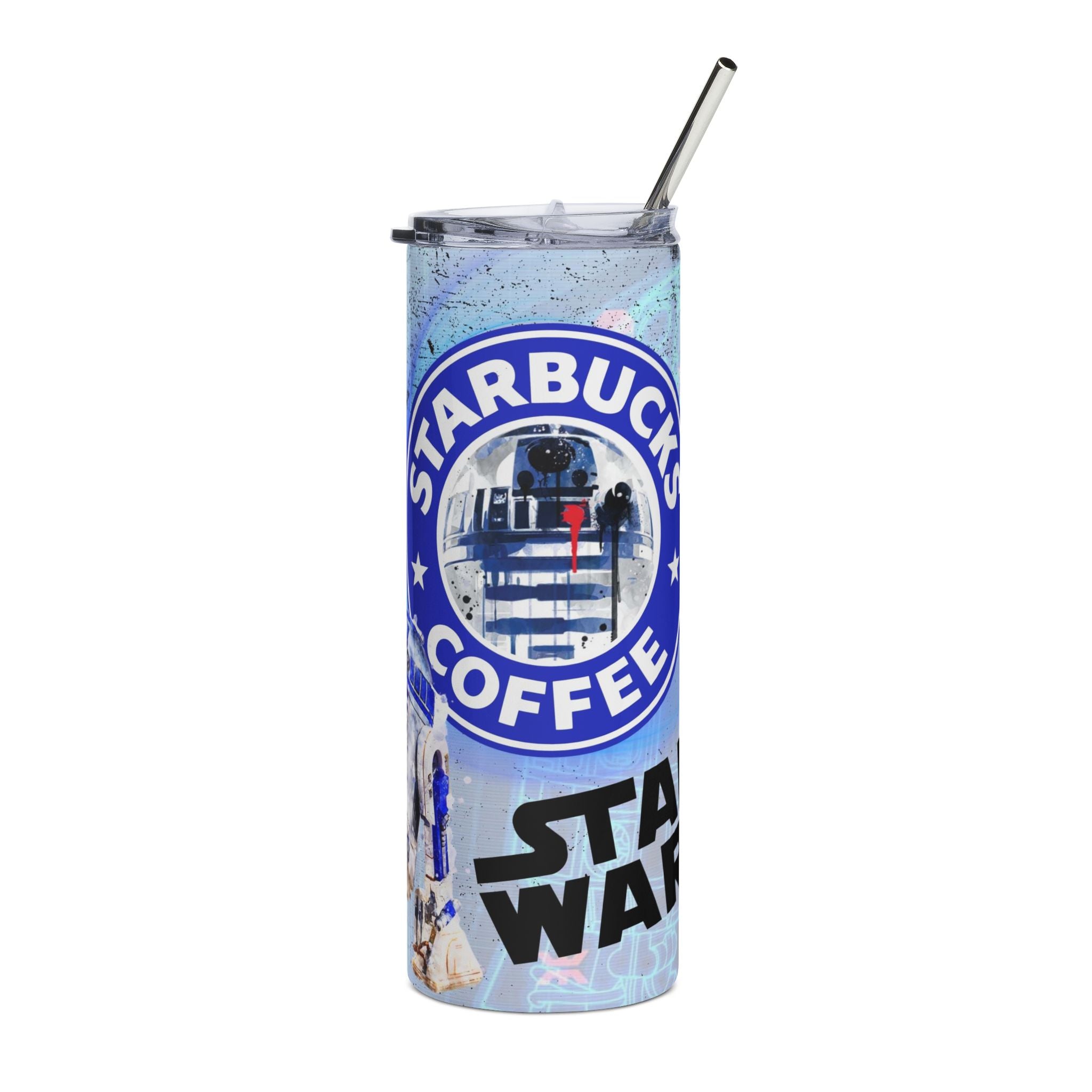 Star Wars R2‑D2 Stainless Steel Tumbler — 20oz Starbucks Style Travel Cup