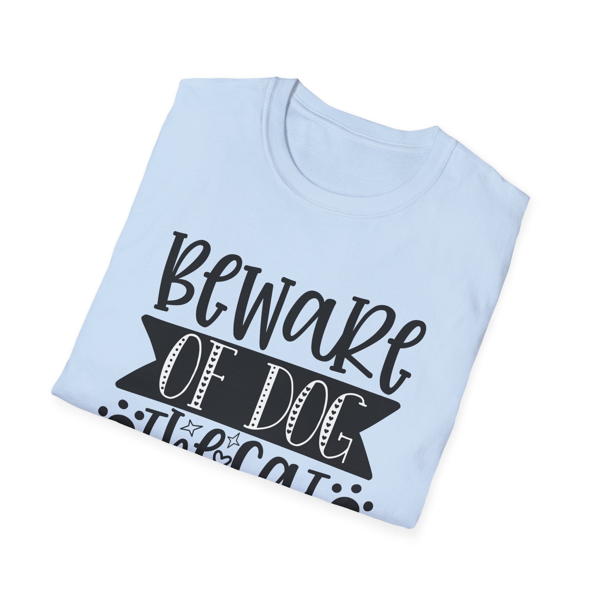 Beware of Dog, The Cat Is Shady Too T-Shirt