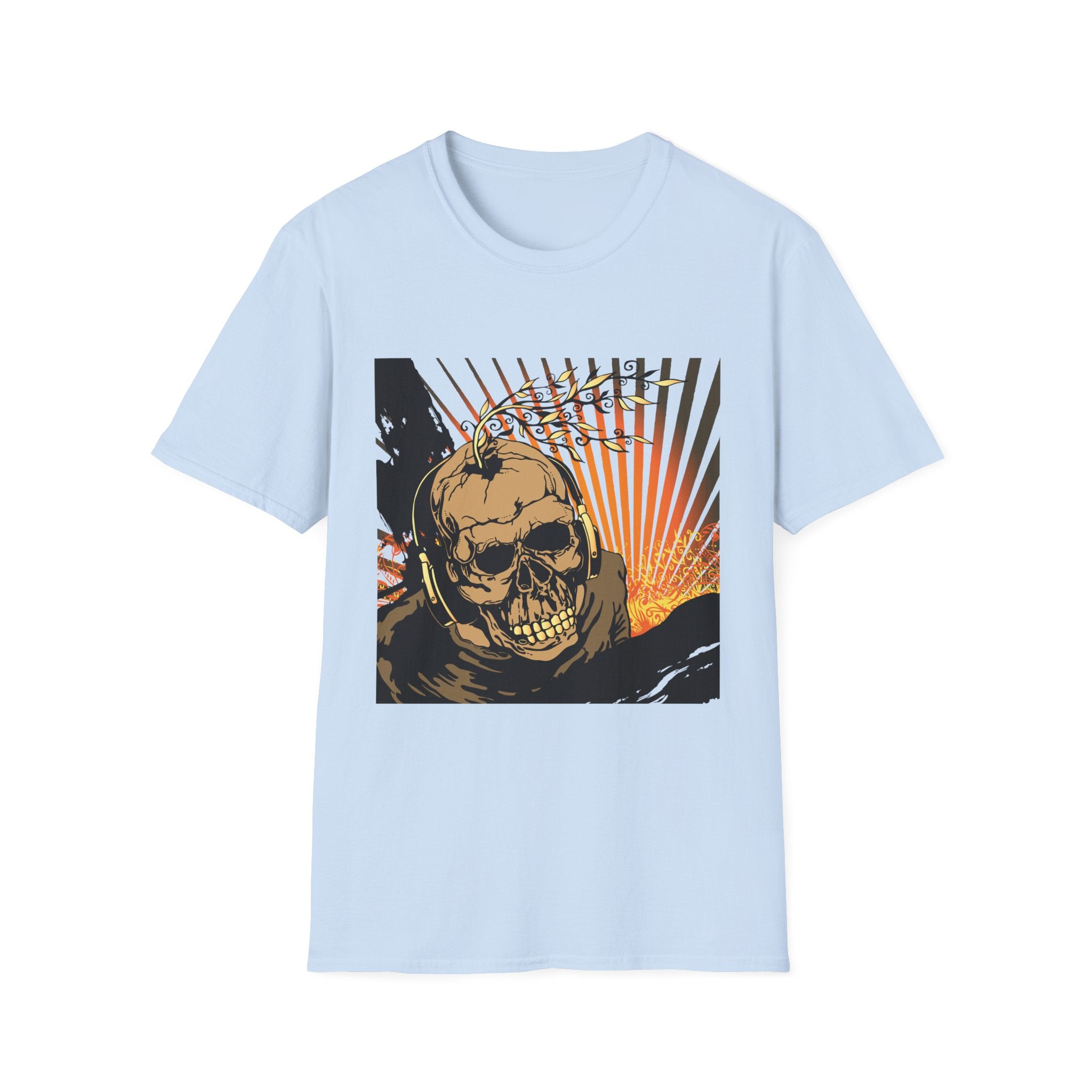 Skull Sunset Graphic T-Shirt
