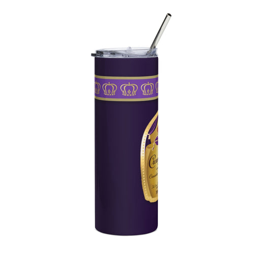 20oz Stainless Tumbler — Regal Purple Bottle Label Design