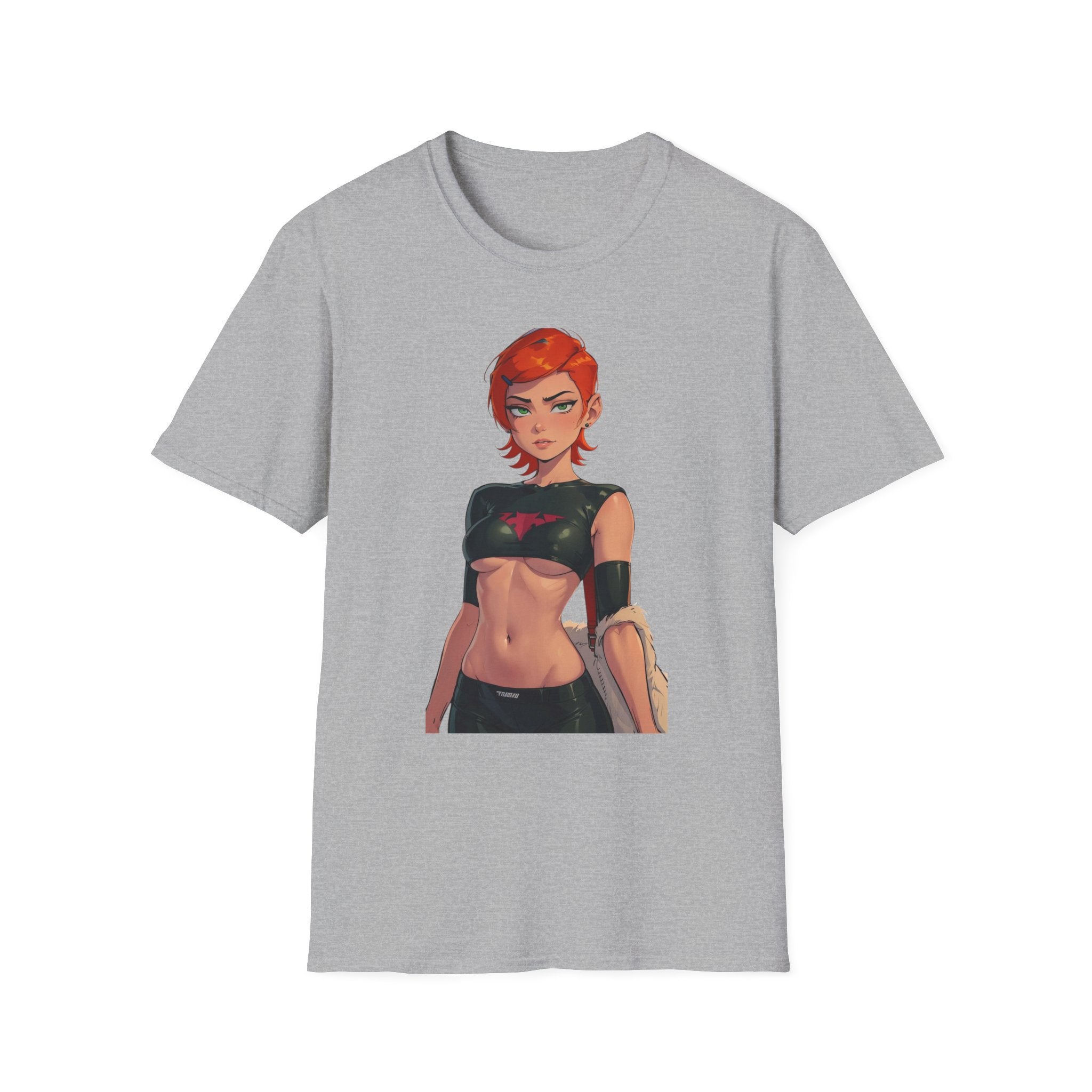 Comic-Style Heroic Graphic Tee